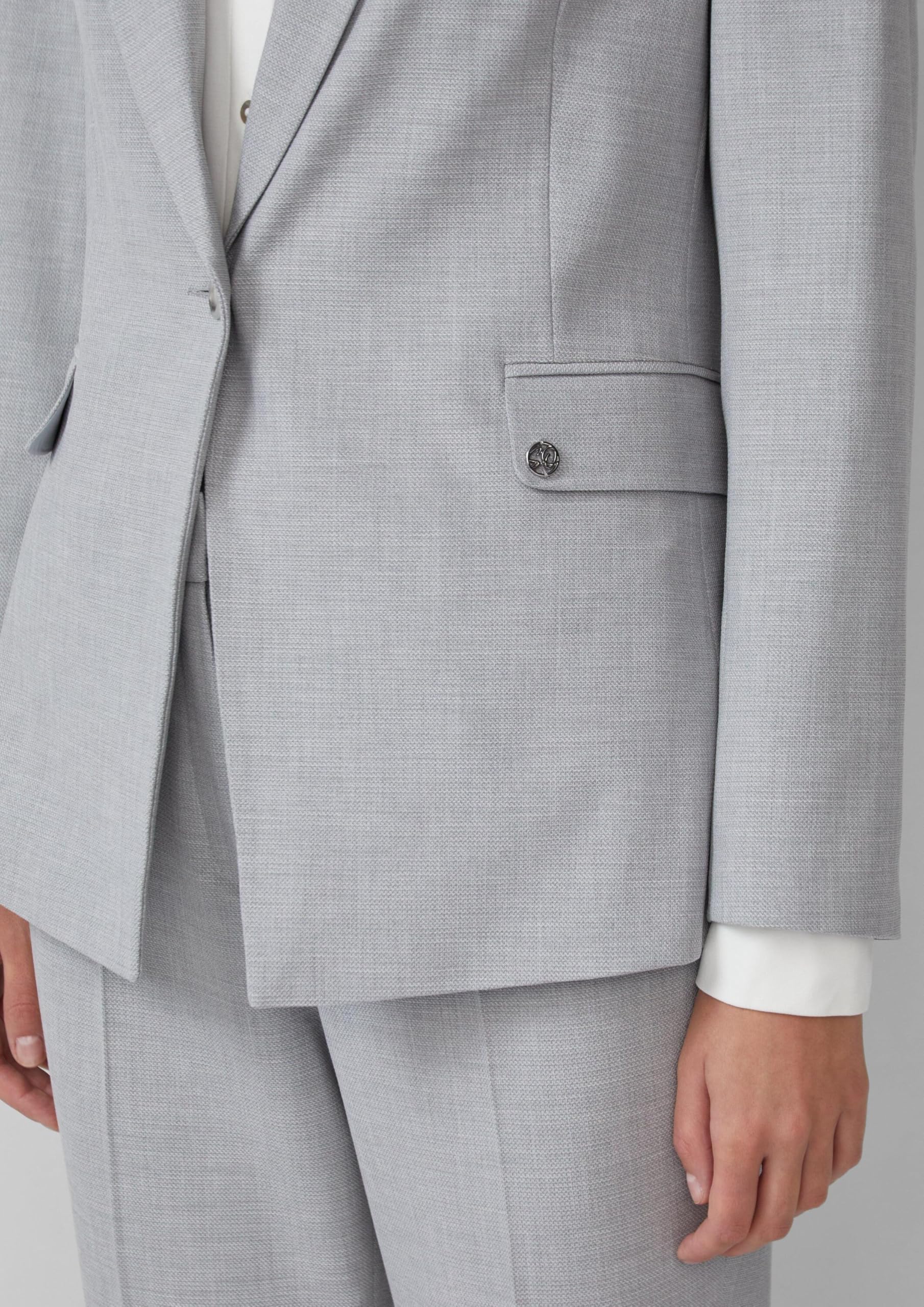 s.Oliver Taillierter Viskosemix-Blazer Struktur Gr. 40