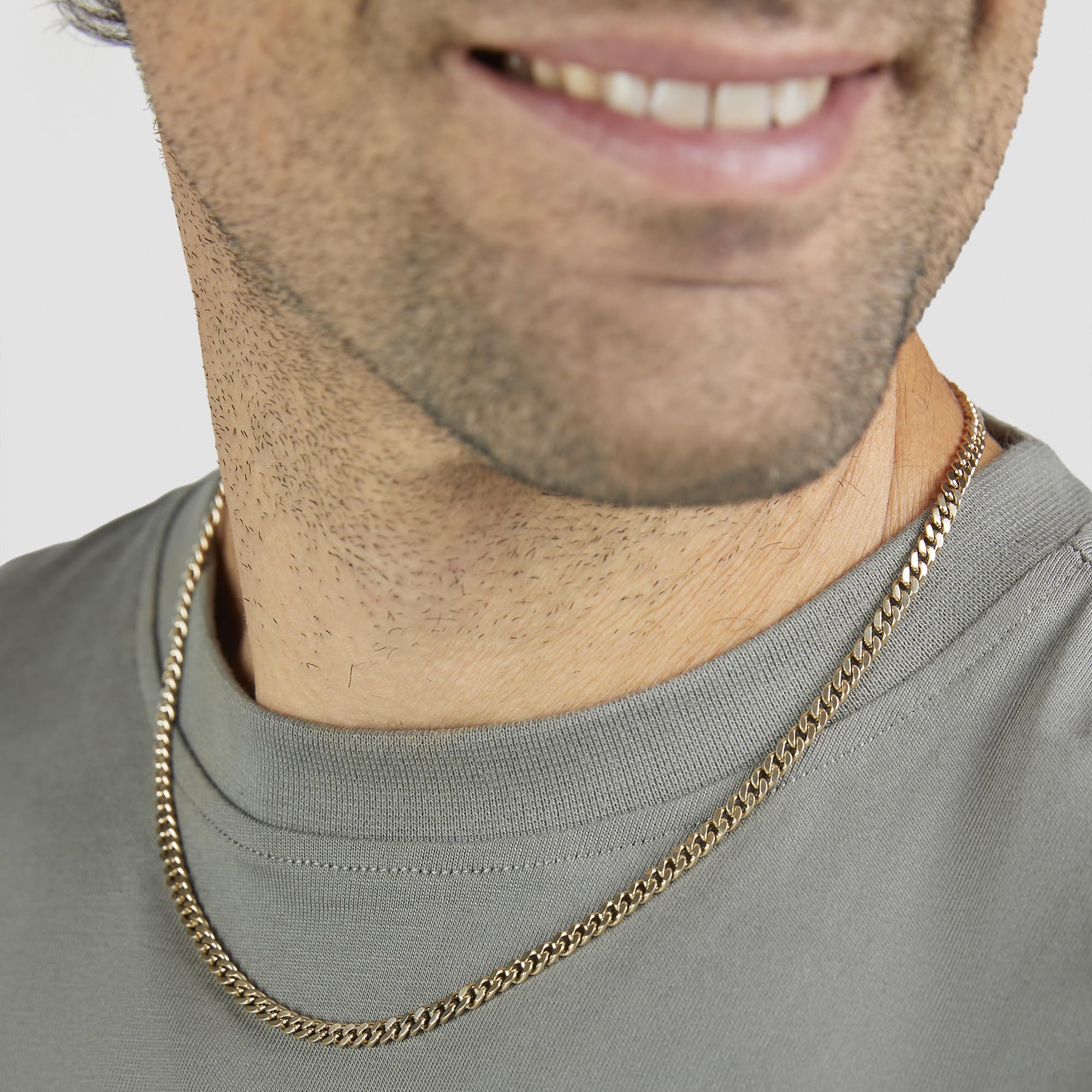 s.Oliver Basic Herren Halskette Gold Edelstahl