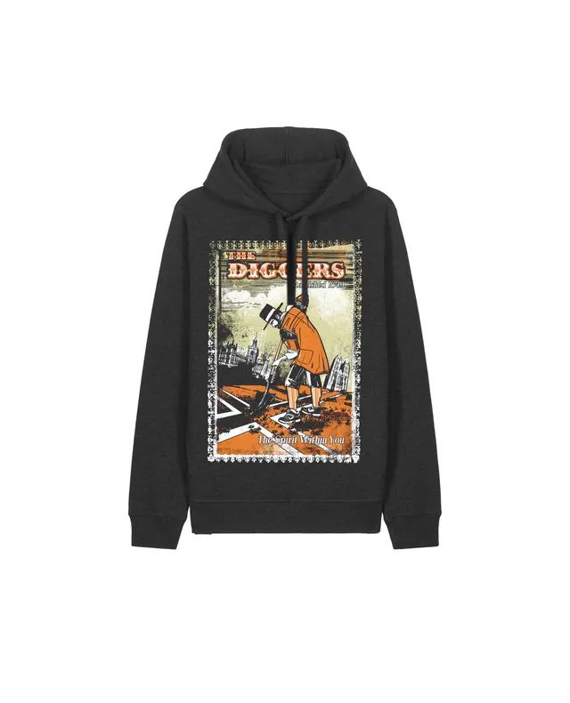 dna merch The Diggers Kapuzenpullover schwarz Bio