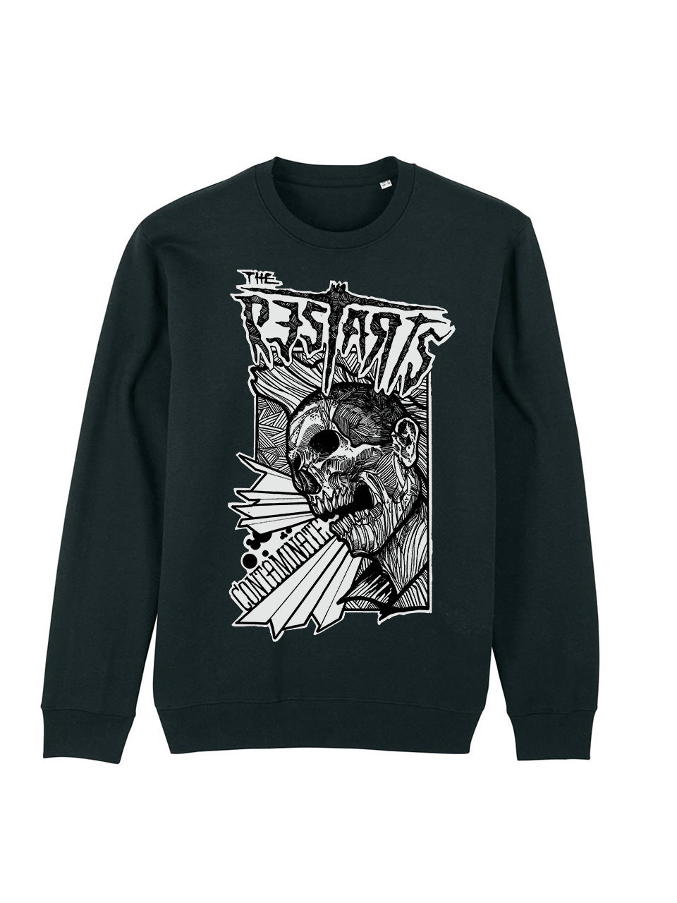 dna merch The Restarts Contaminate Rundhalspullover Biobaumwolle