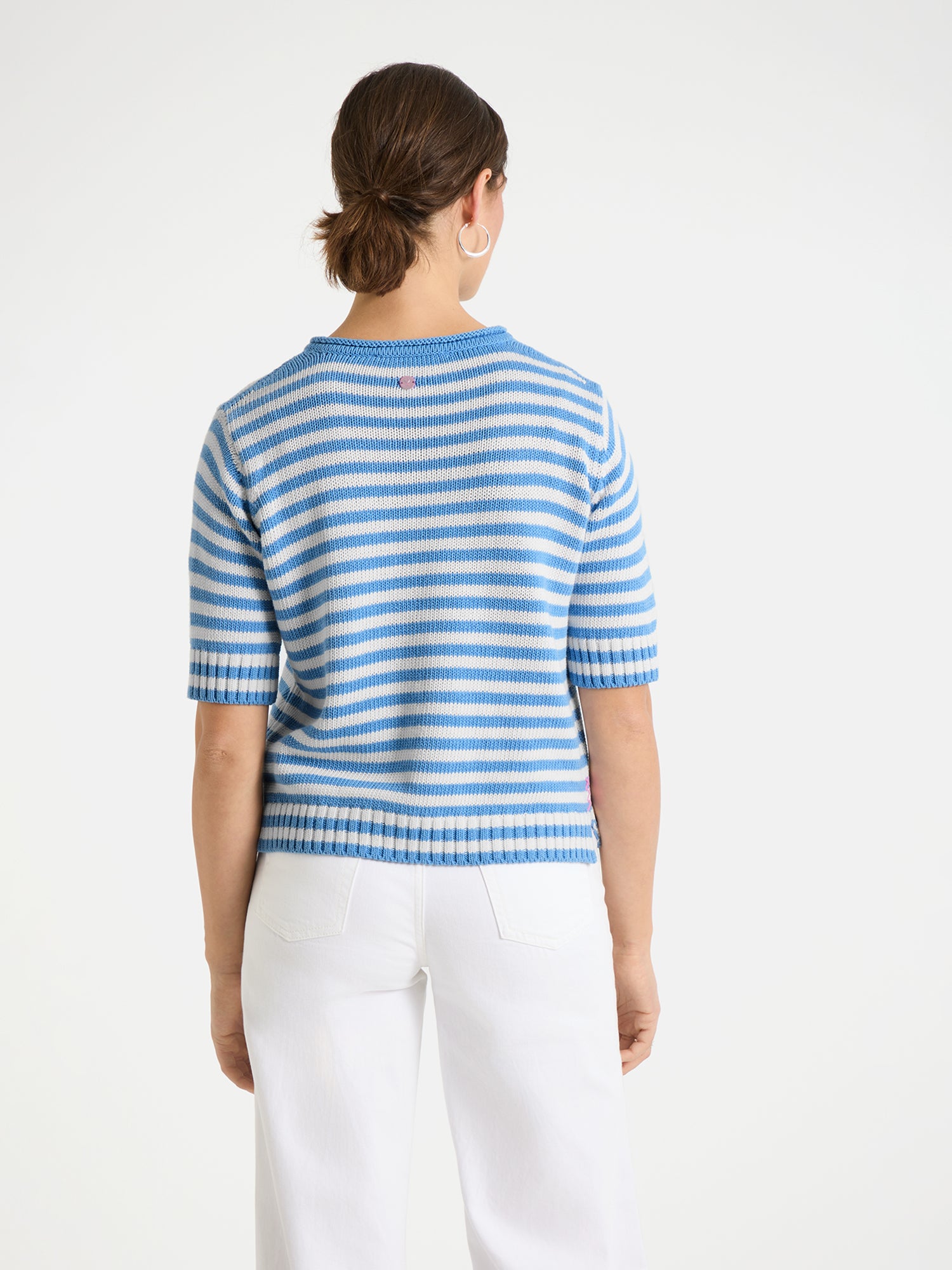 Lieblingsstück AminaL Kurzarm-Pullover air blue