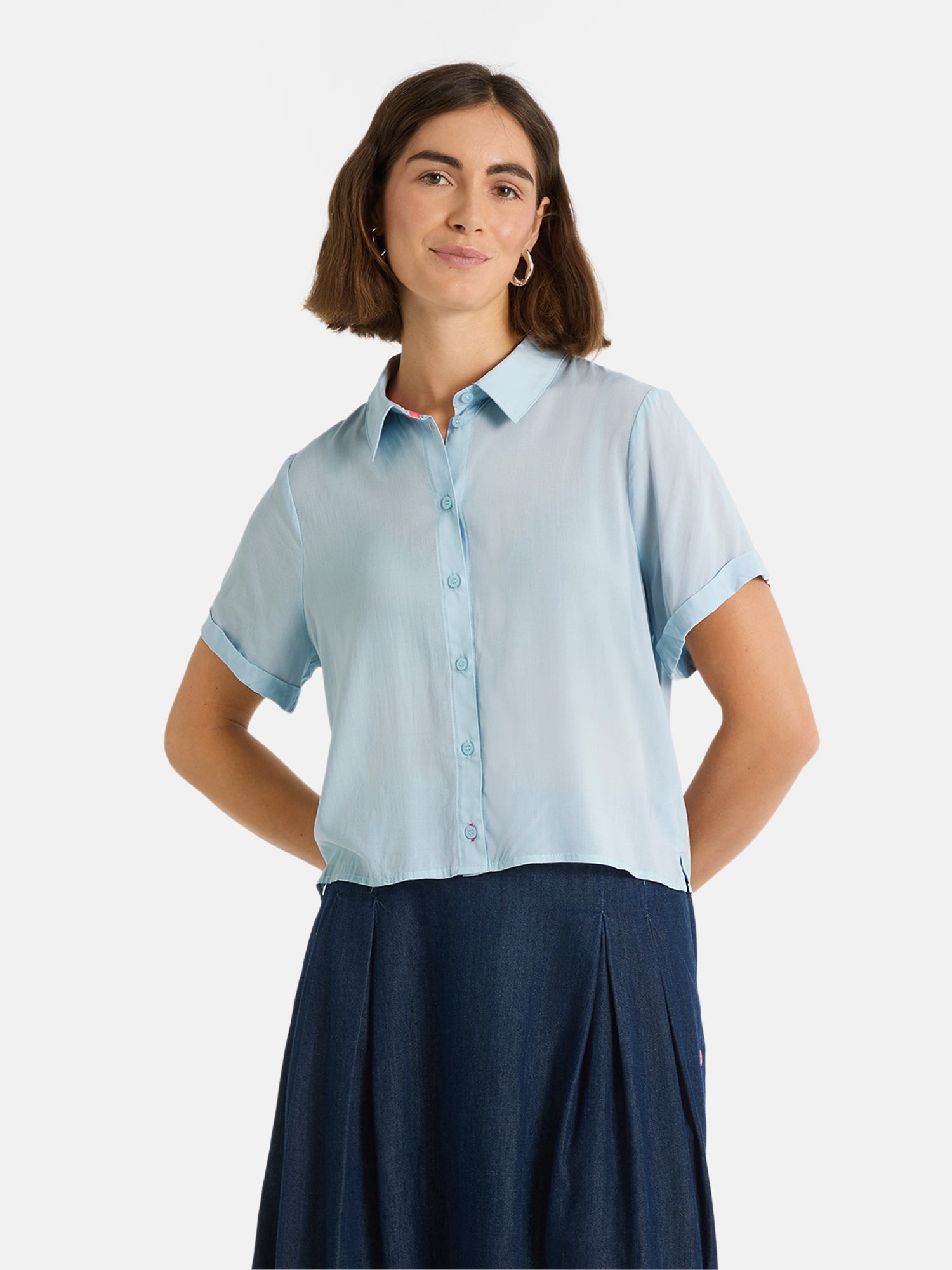 Lieblingsstück RulaEP Bluse skyblue mit Elasthan