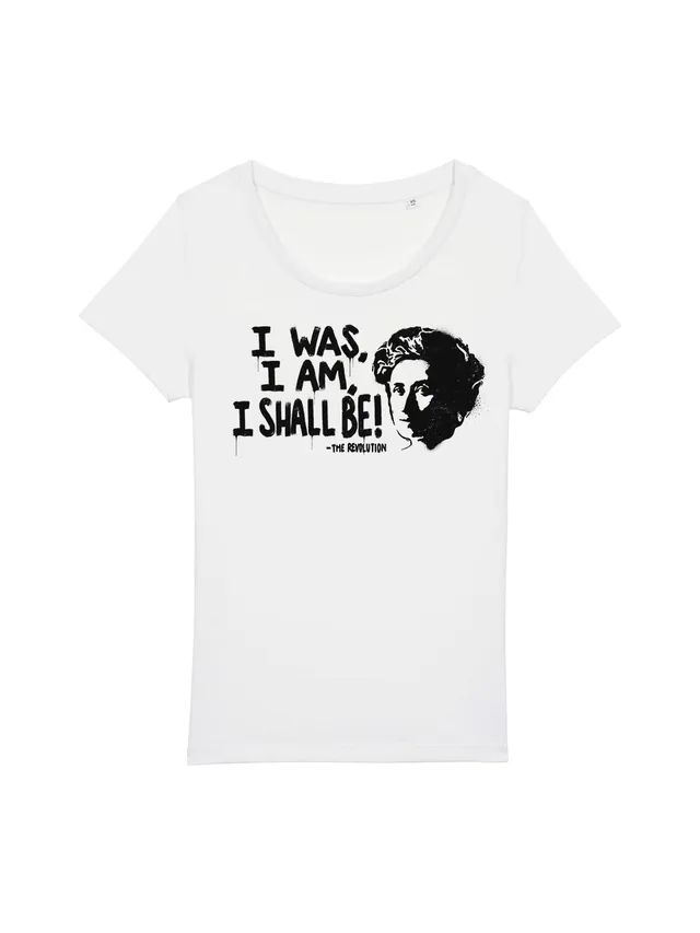 dna merch Rosa Luxemburg Die Revolution T-Shirt Frauen Weiß