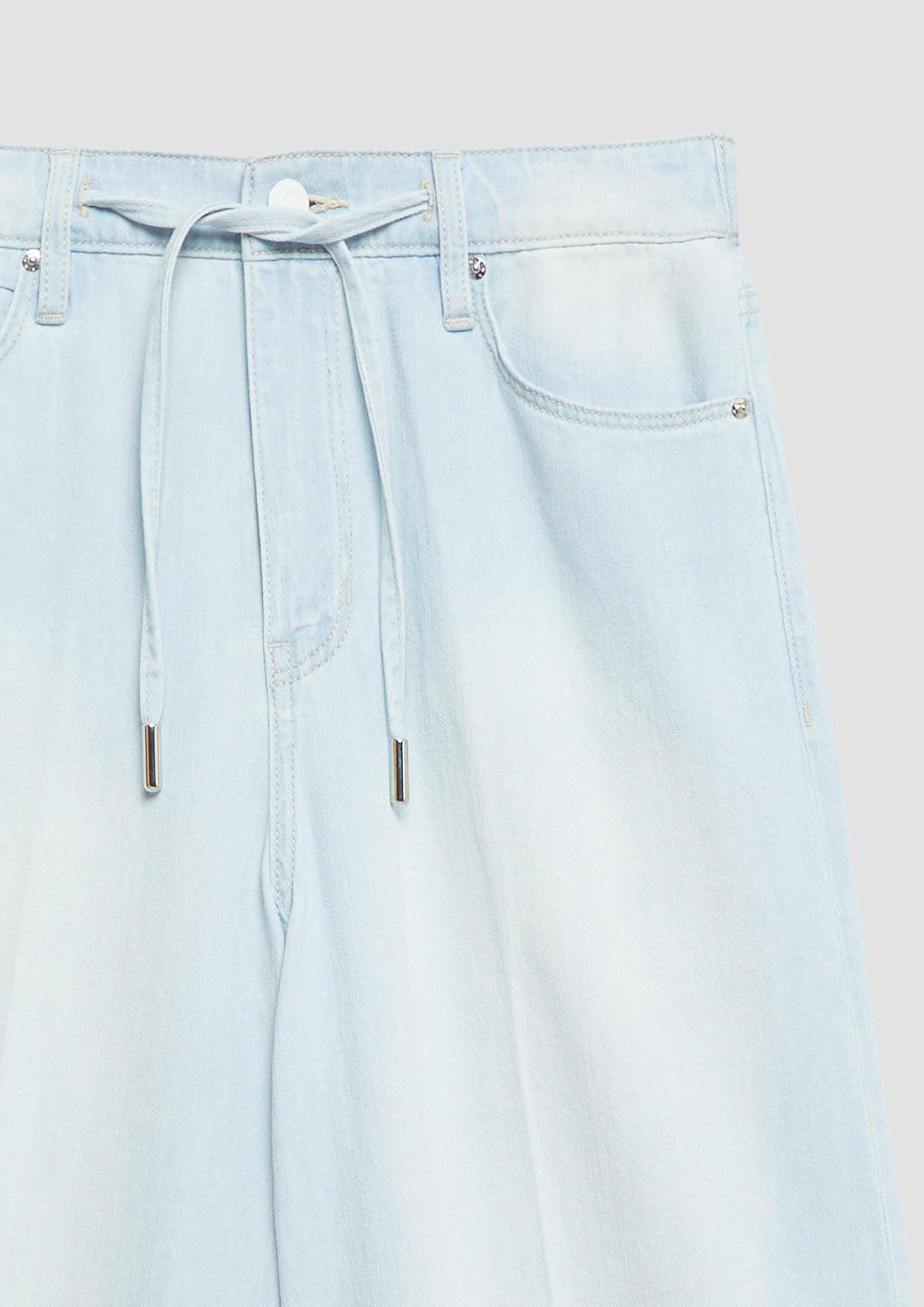 s.Oliver Red Label Suri Culotte-Jeans Damen Leinenmix Hellblau