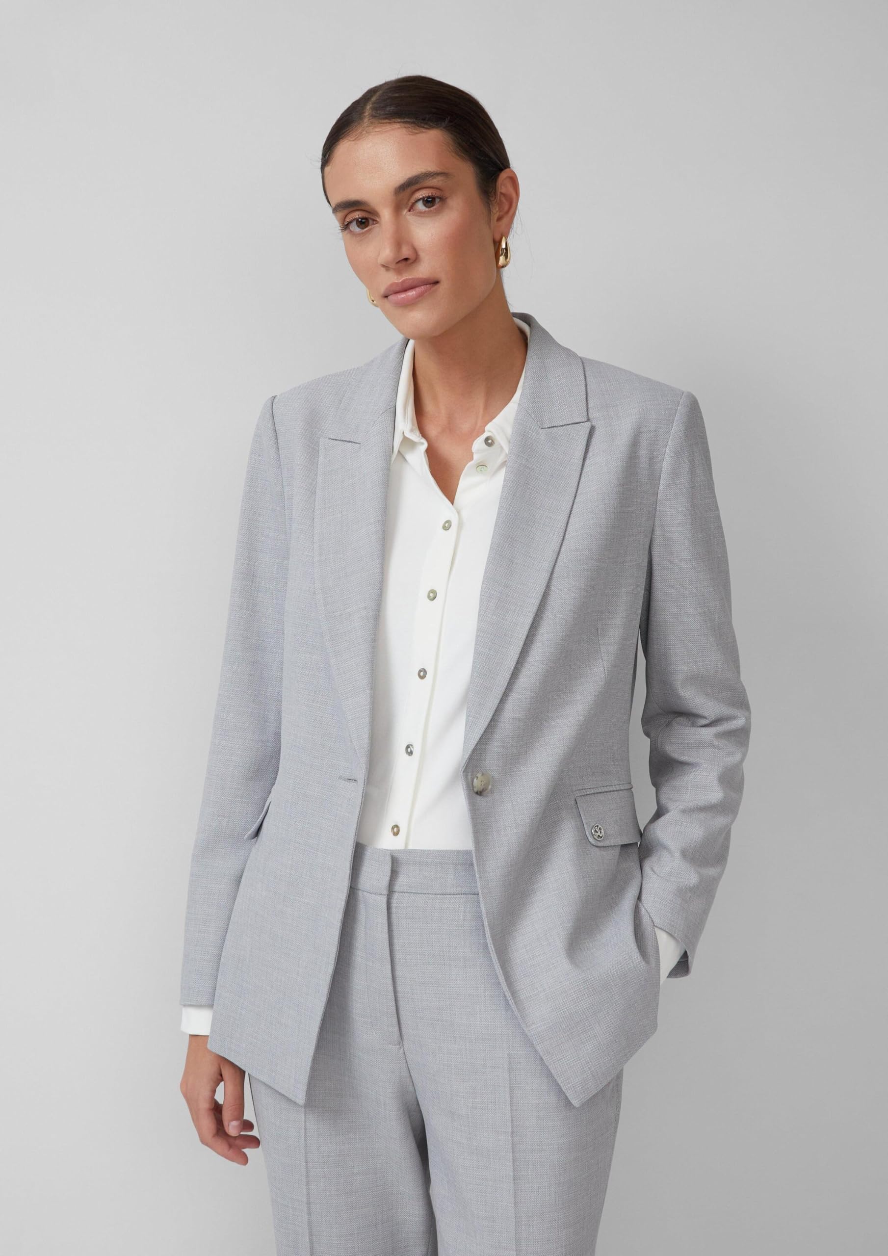 s.Oliver Taillierter Viskosemix-Blazer Struktur Gr. 40