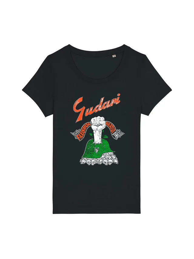 dna merch Gudari Basque Resistance T-Shirt Damen schwarz Motiv