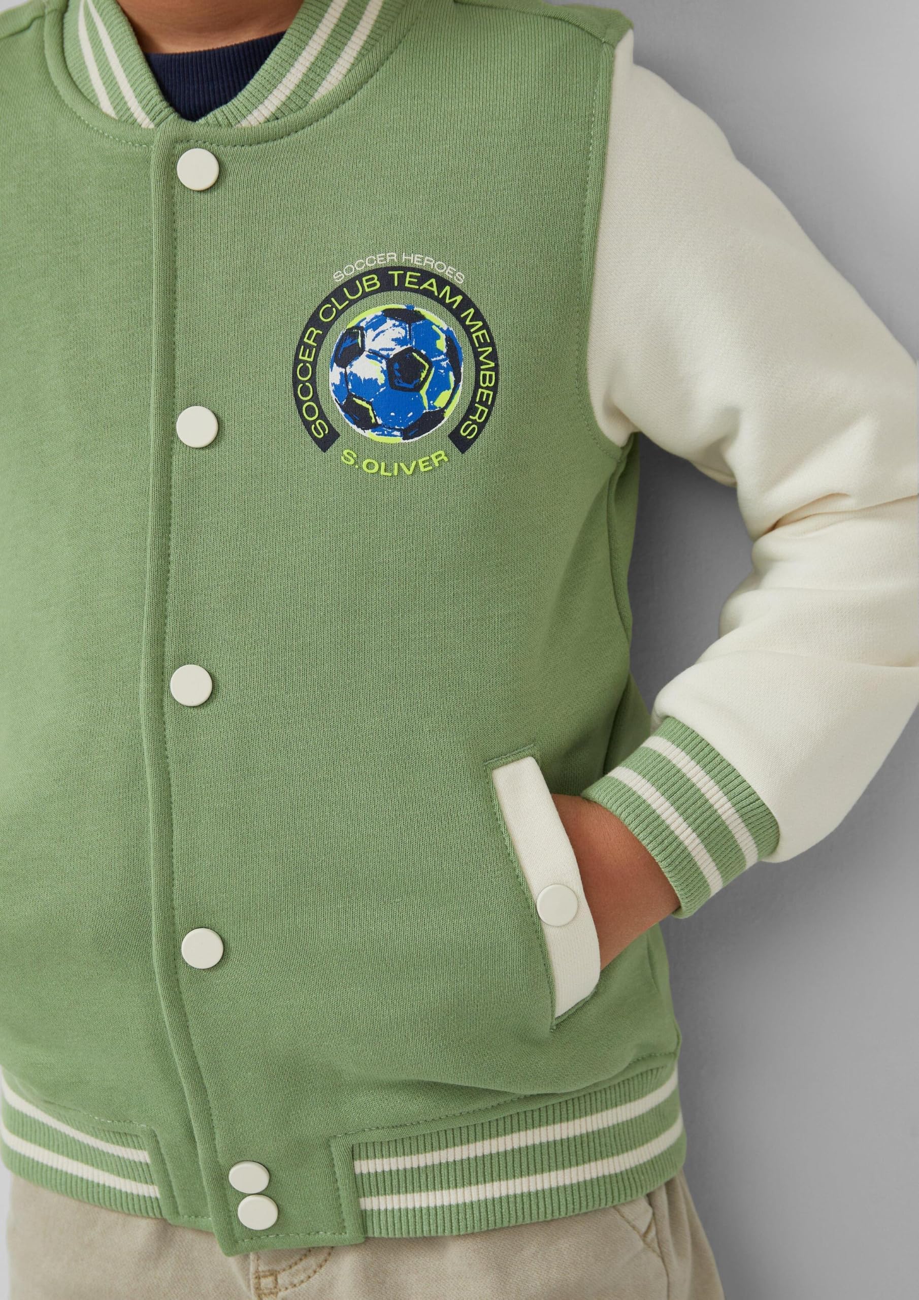 s.Oliver Red Label College Sweatjacke 128-134 Kontrast