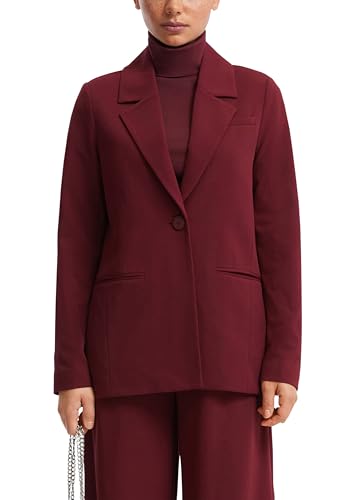 s.Oliver QS Blazer Reverskragen Interlockjersey bordeaux Gr. 32