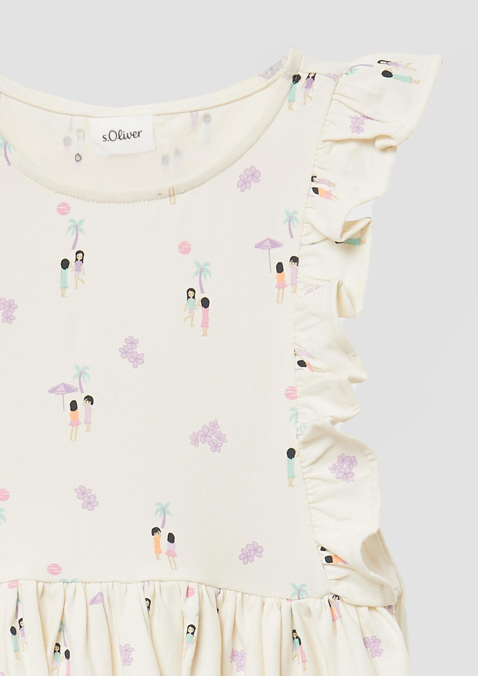 s.Oliver RED LABEL Kleid Volant Gr.128 Print