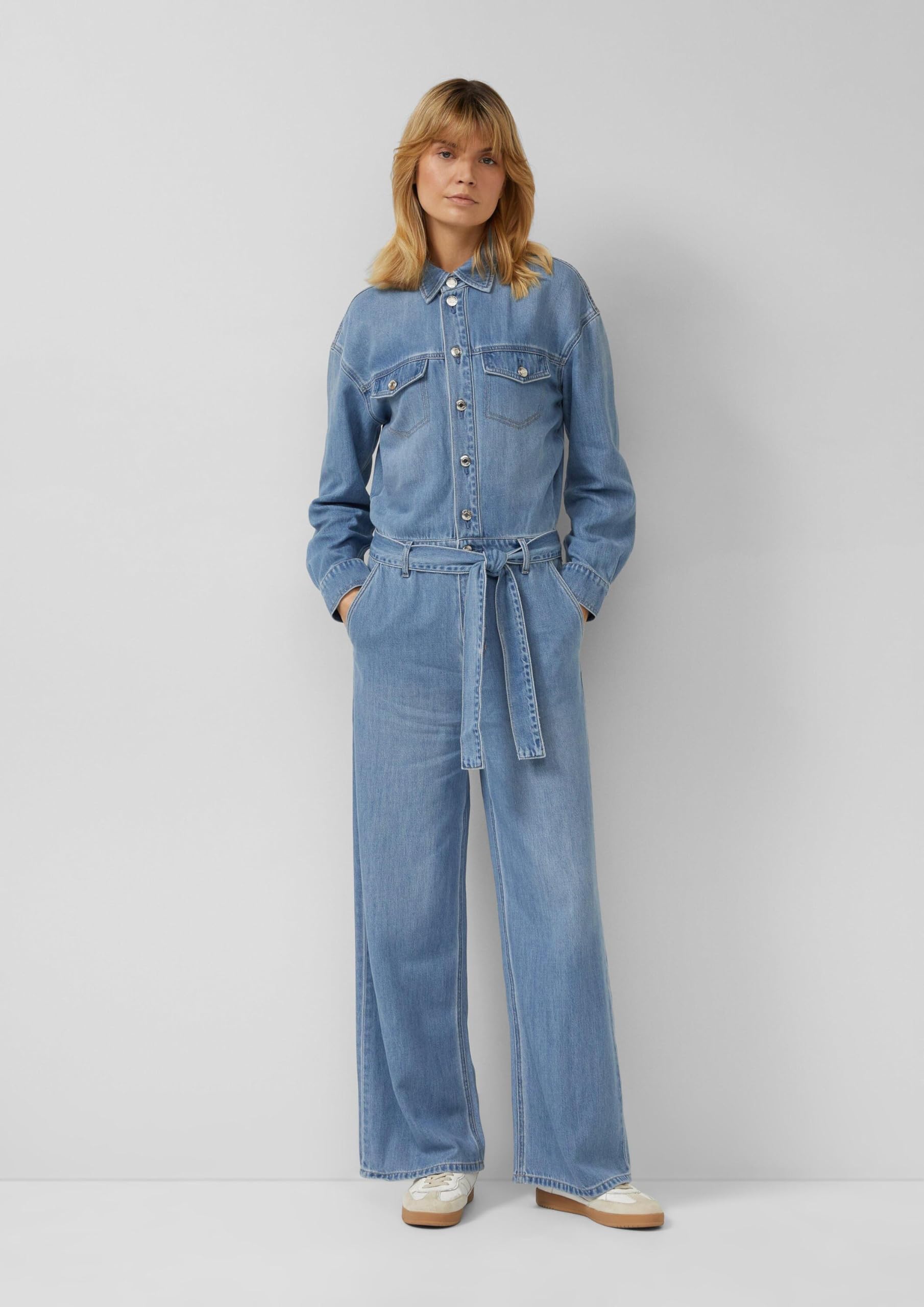 s.Oliver RED LABEL Denim-Overall mit Gürtel Gr 40