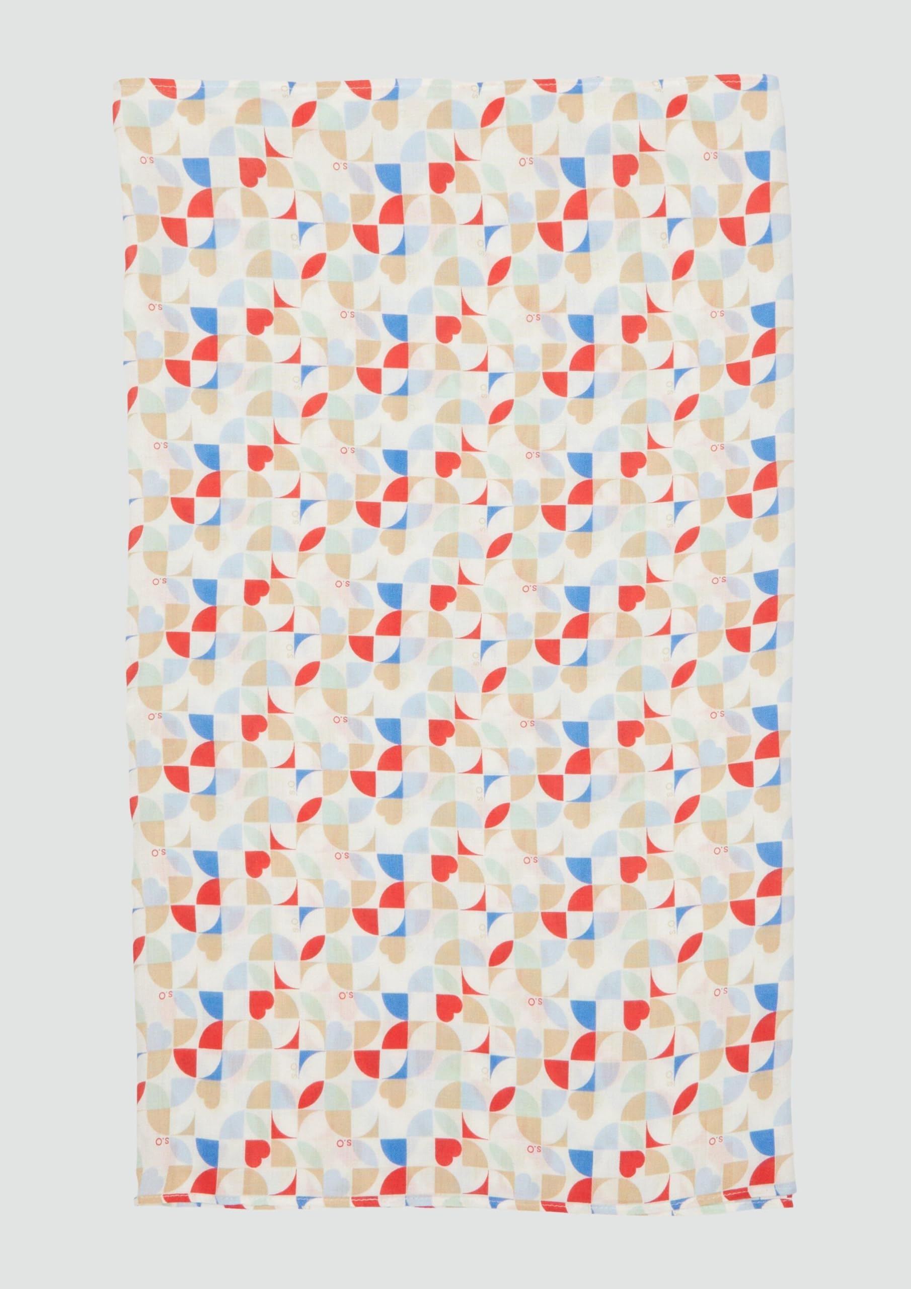 s.Oliver Loop Schal Viskose All-over-Print Damen weich