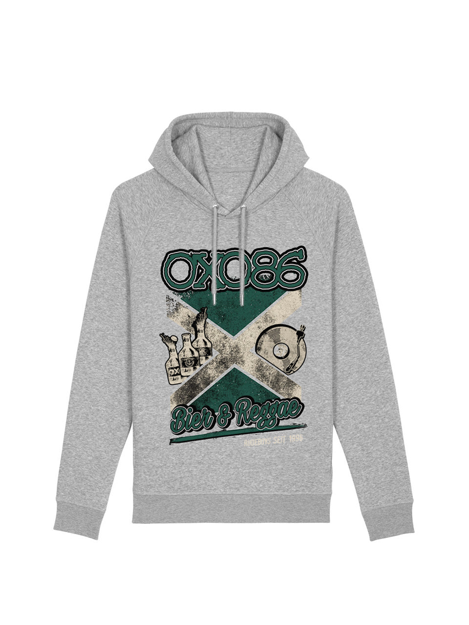 dna merch Oxo 86 Bier & Reggae Kapuzenpullover Burgunderrot