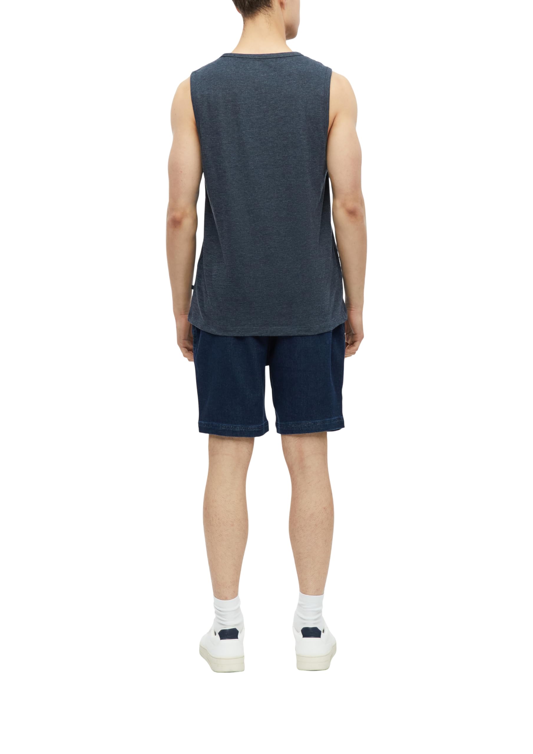 s.Oliver Tanktop Herren Regular Baumwollmix dunkelblau