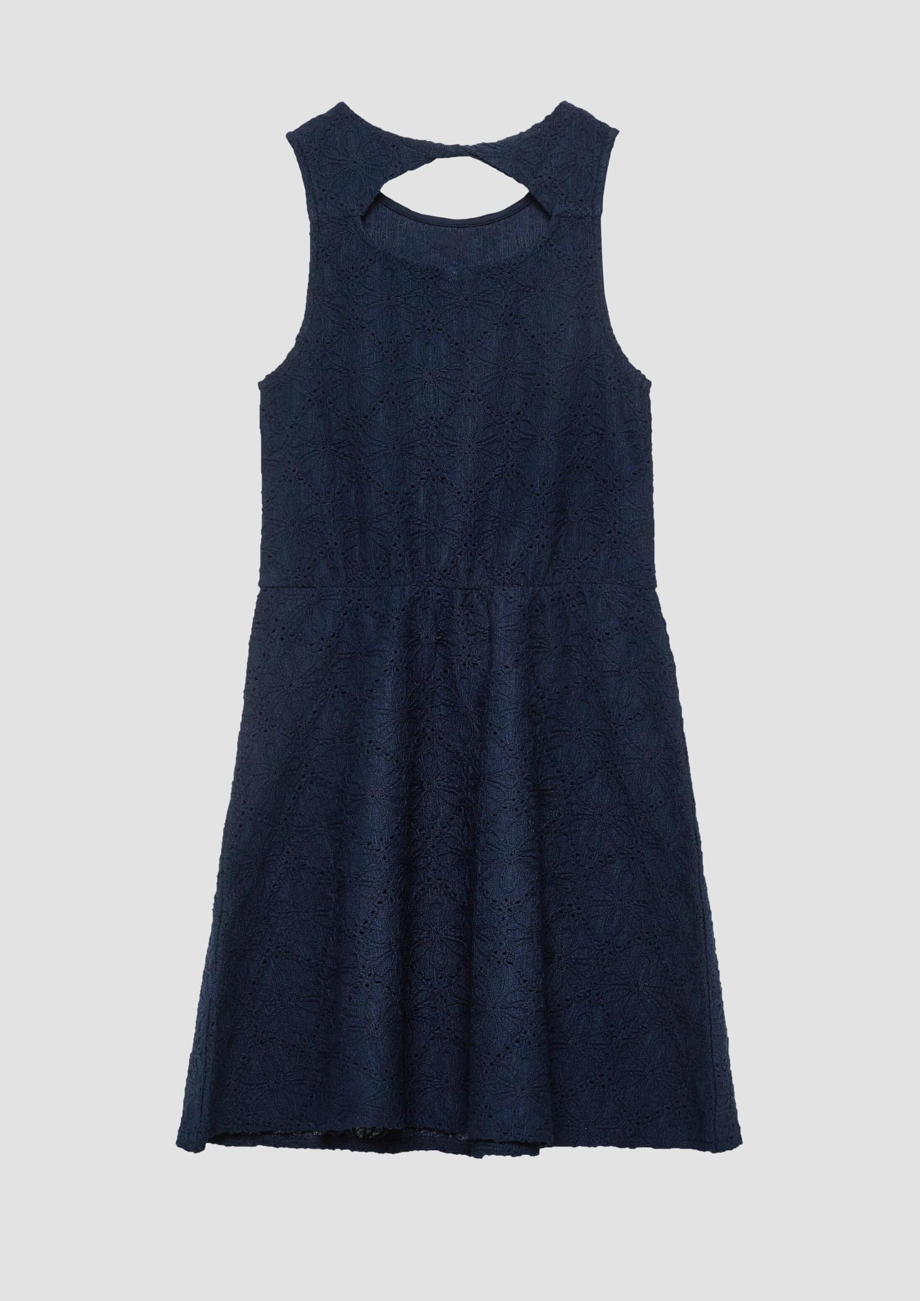 s.Oliver Red Label Cut-Out Kleid navy Strickmuster