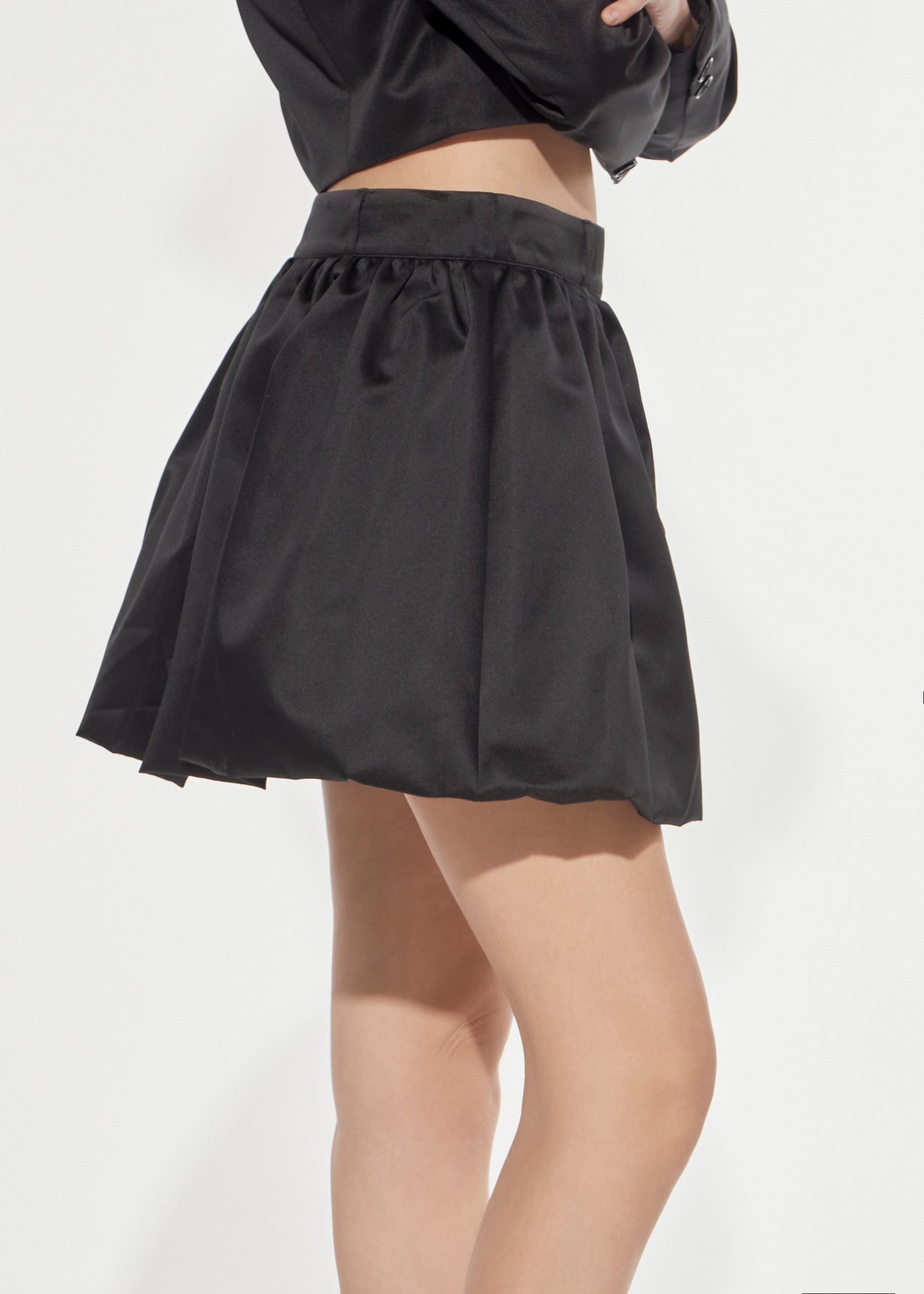 Denny Rose Ballon Minirock Duchesse Schwarz