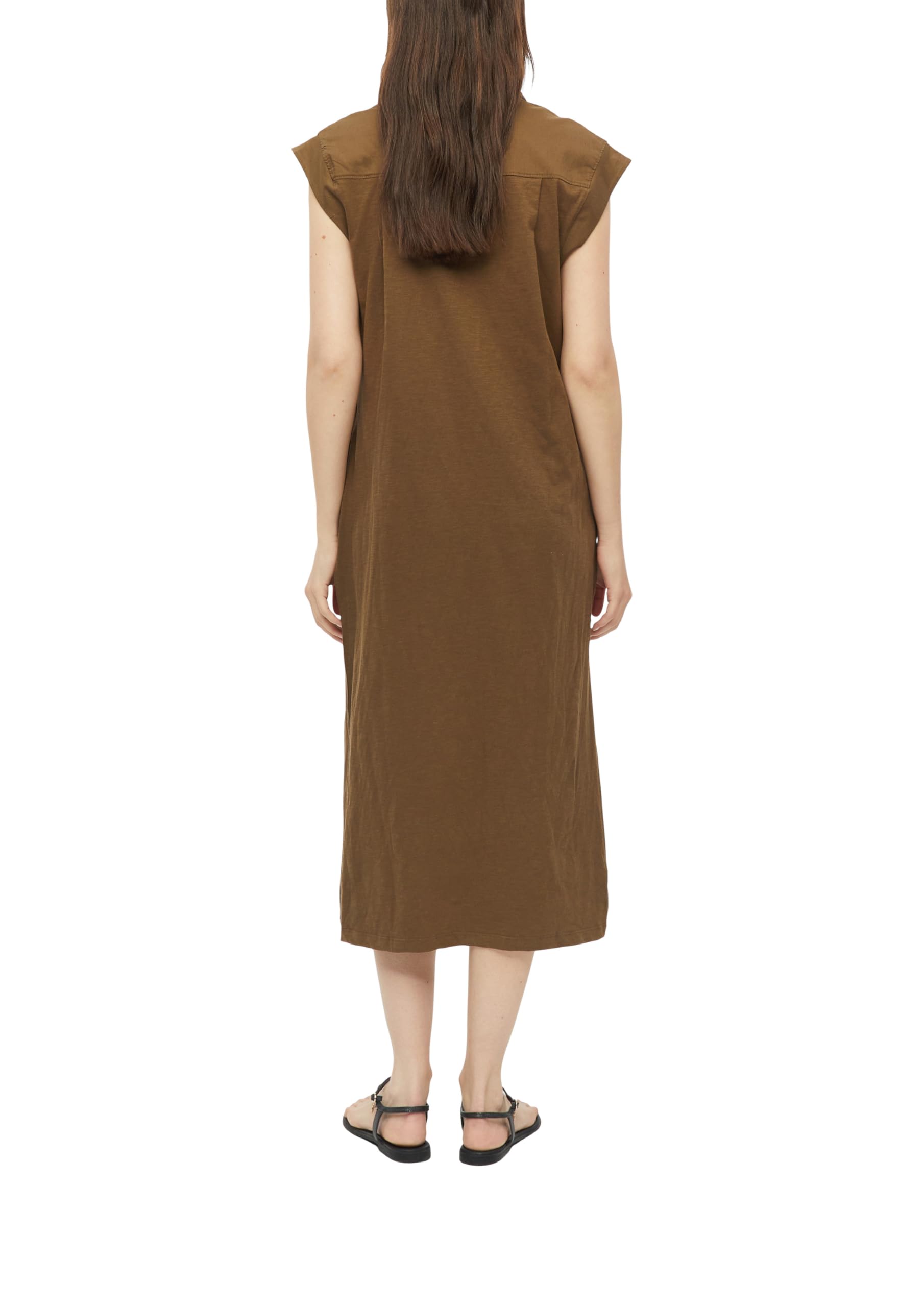 s.Oliver Red Label Midikleid V-Ausschnitt Raffung