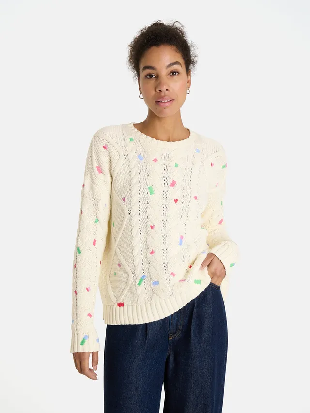 Lieblingsstück DinziL Pullover offwhite mit Zopfmuster