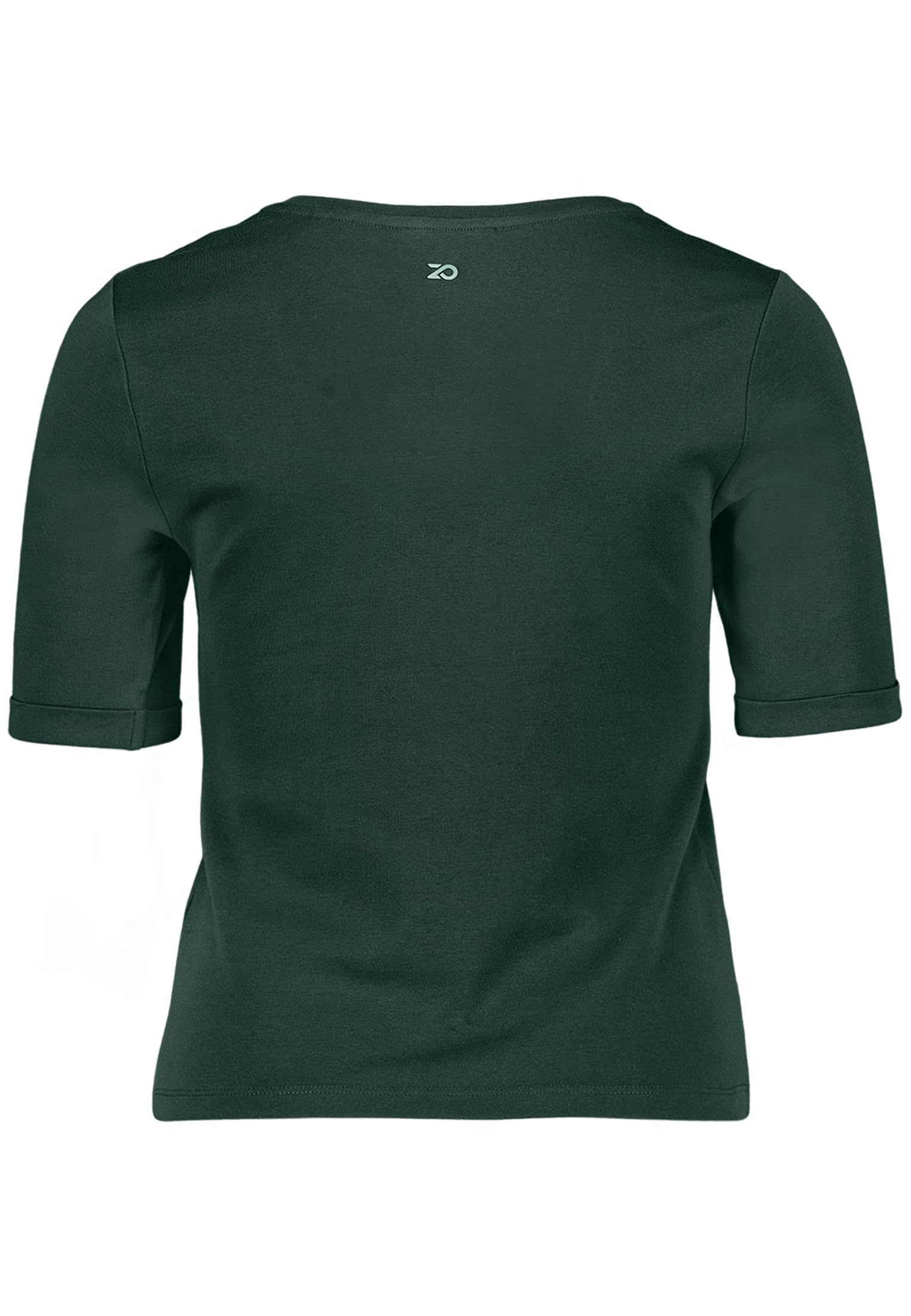 zero Basic Shirt V-Ausschnitt Baumwolle Kurzarm
