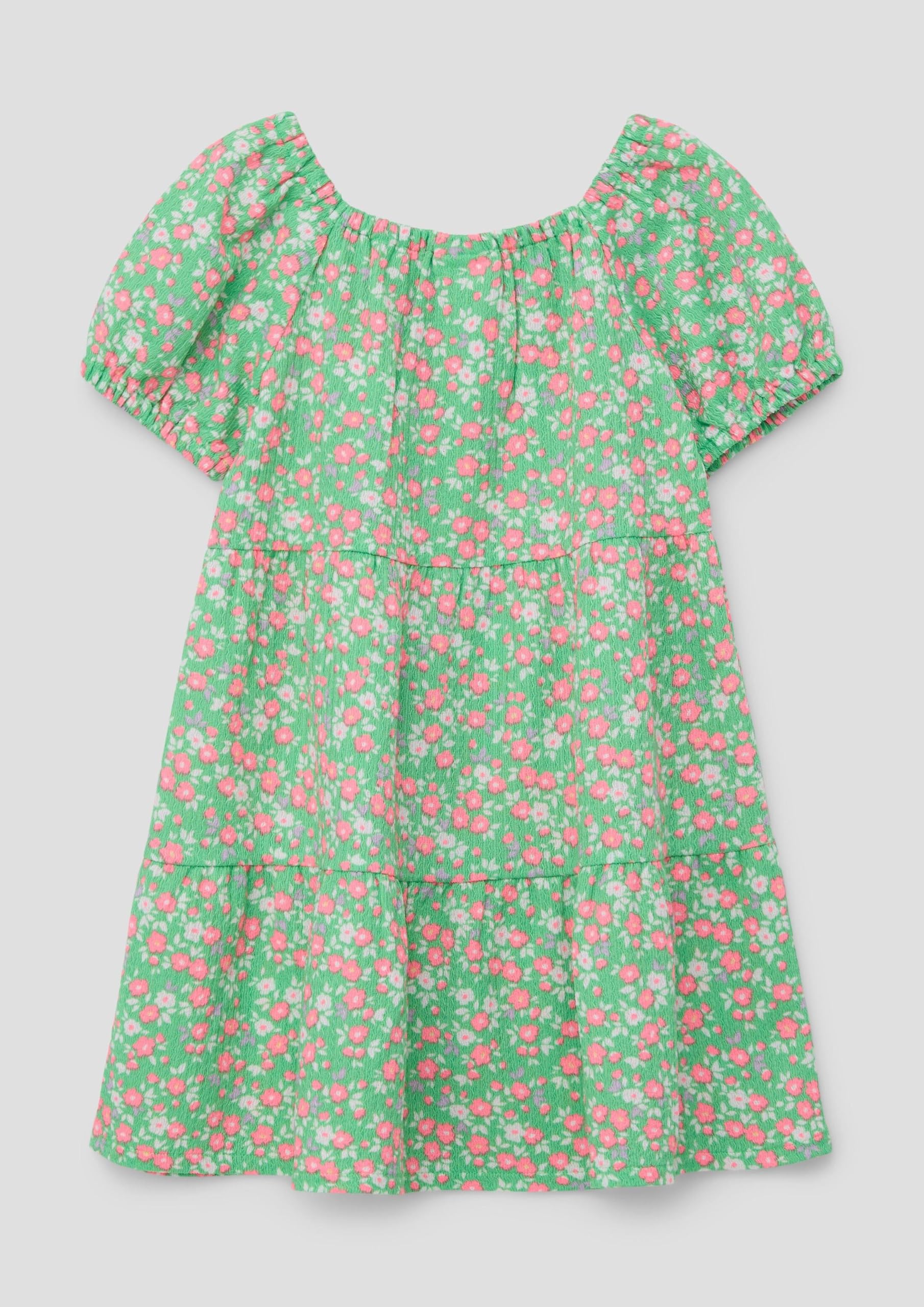 s.Oliver Junior Crêpe-Kleid Puffärmel Gr.92