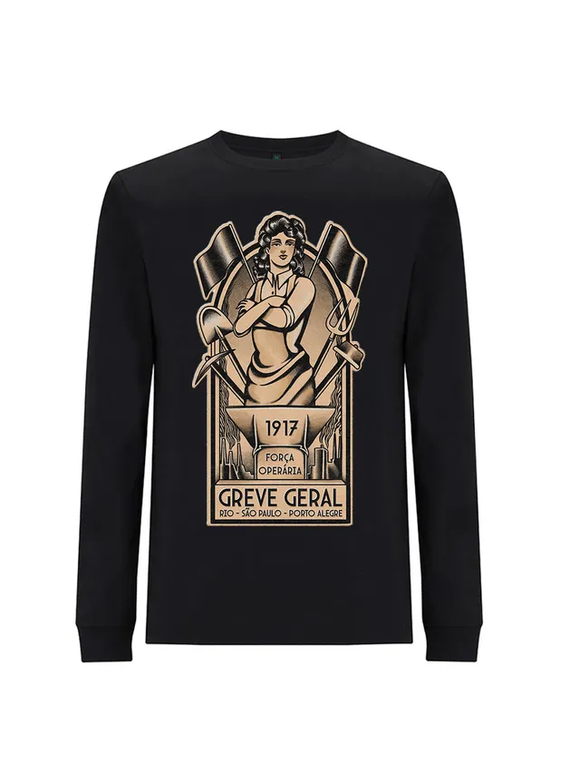 dna merch Força Operária Brazil 1917 Langarmshirt Bio