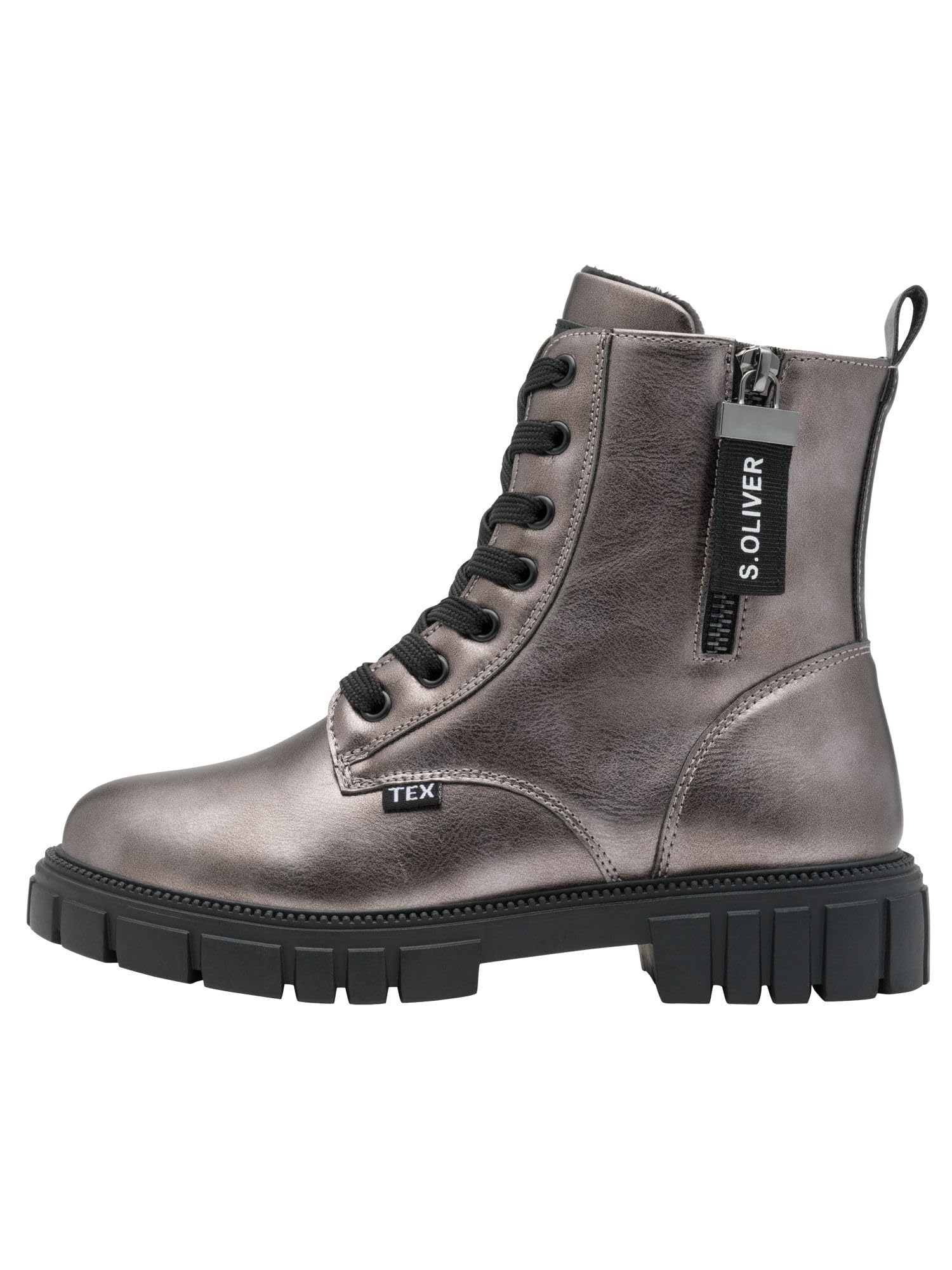 s.Oliver Junior Stiefeletten Bordeaux Pat Reissverschluss