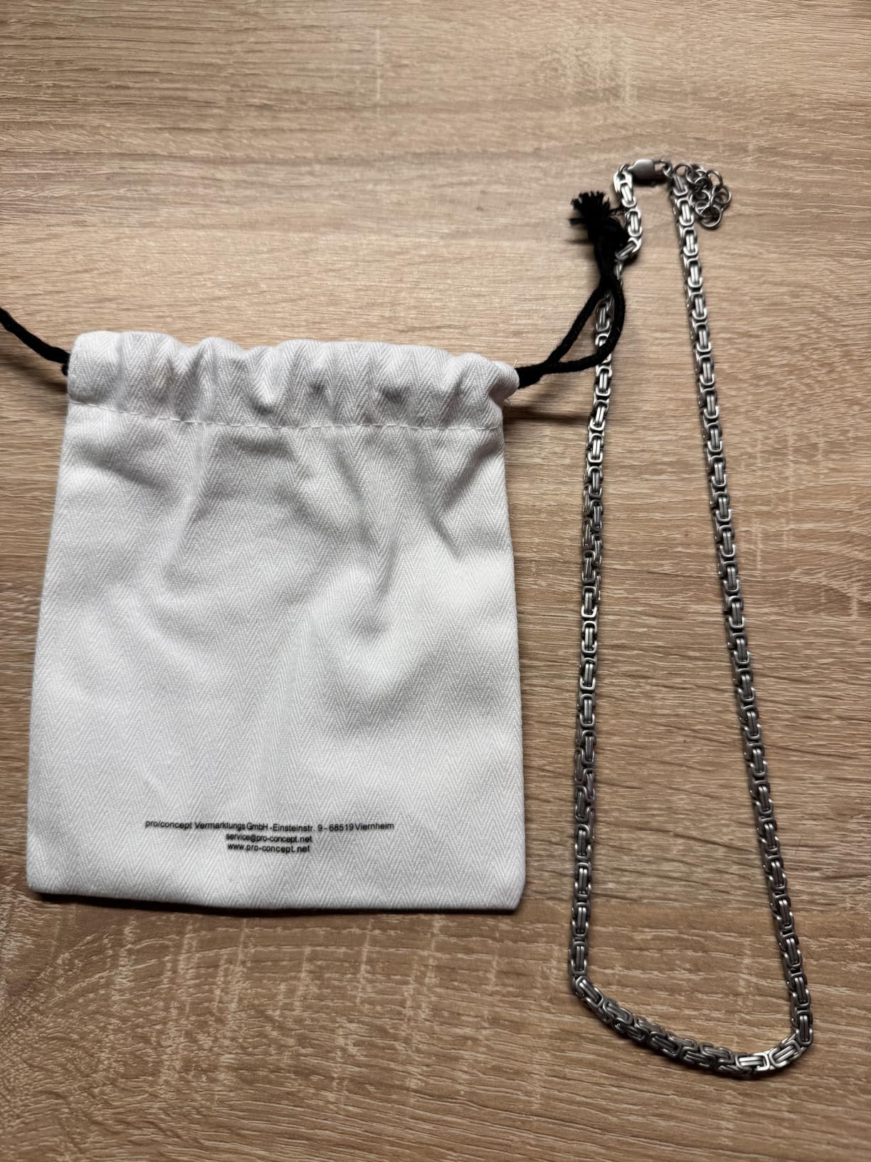 s.Oliver Königskette Halskette Armband Silber Edelstahl