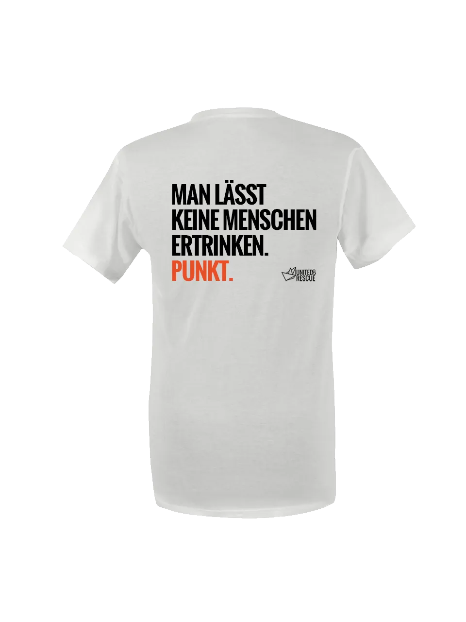 dna merch United4Rescue T-Shirt Unisex Backprint Biobaumwolle