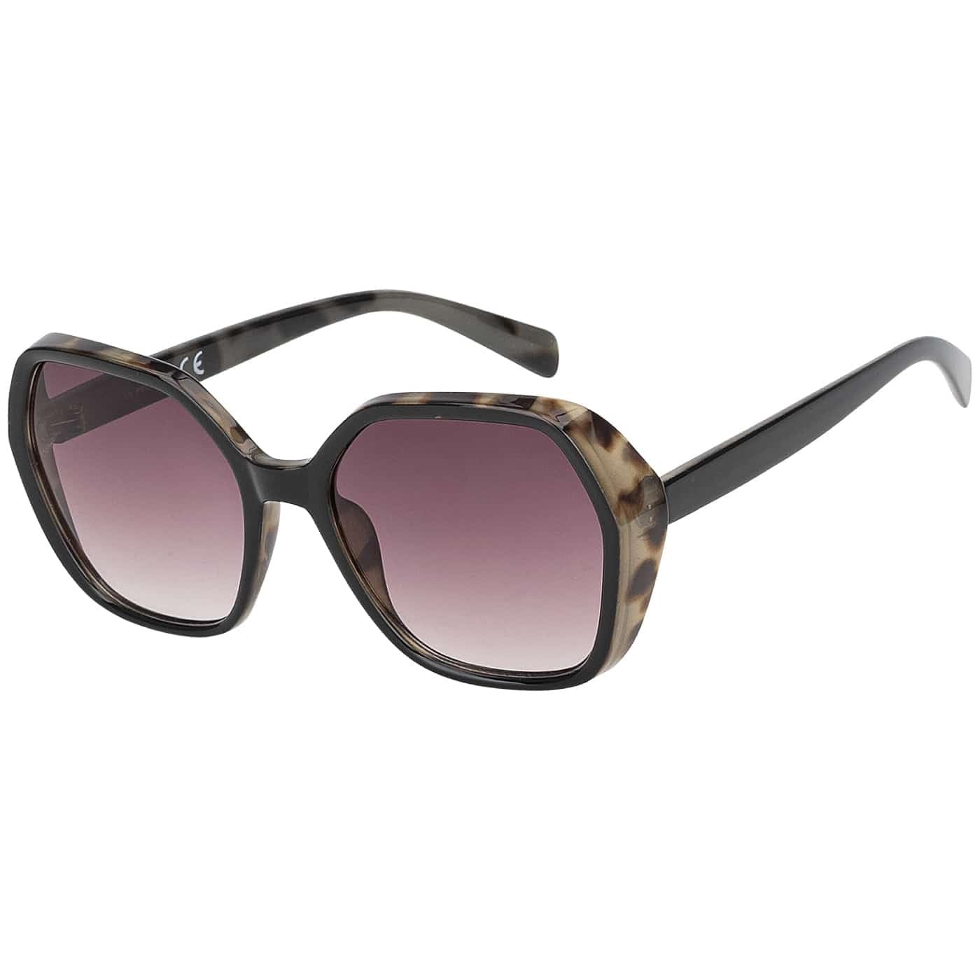BEZLIT Oversize Sonnenbrille Leopard UV400