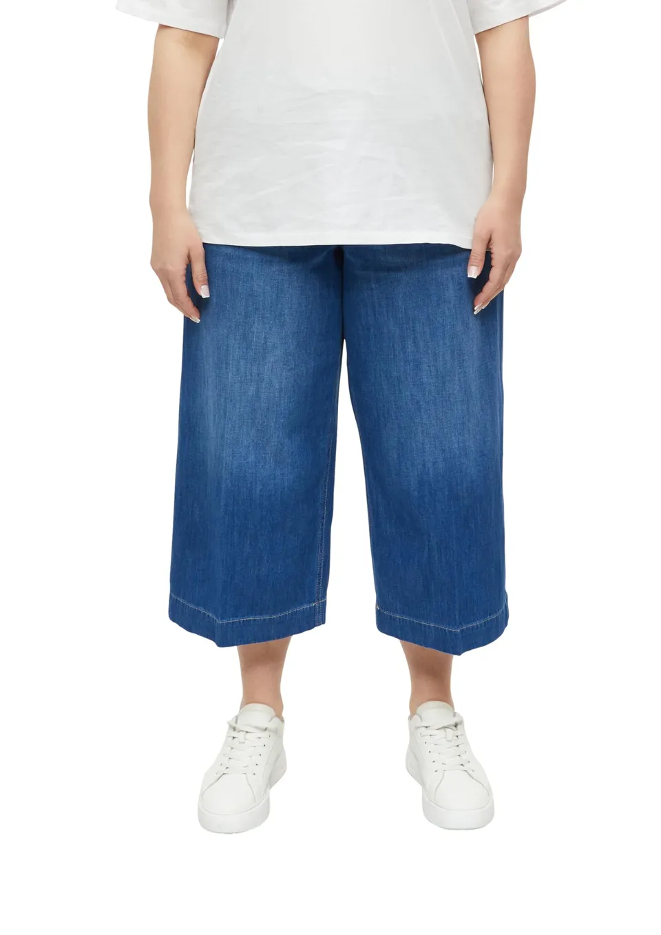 s.Oliver Red Label Culotte Jeans 34 High Rise Leinen