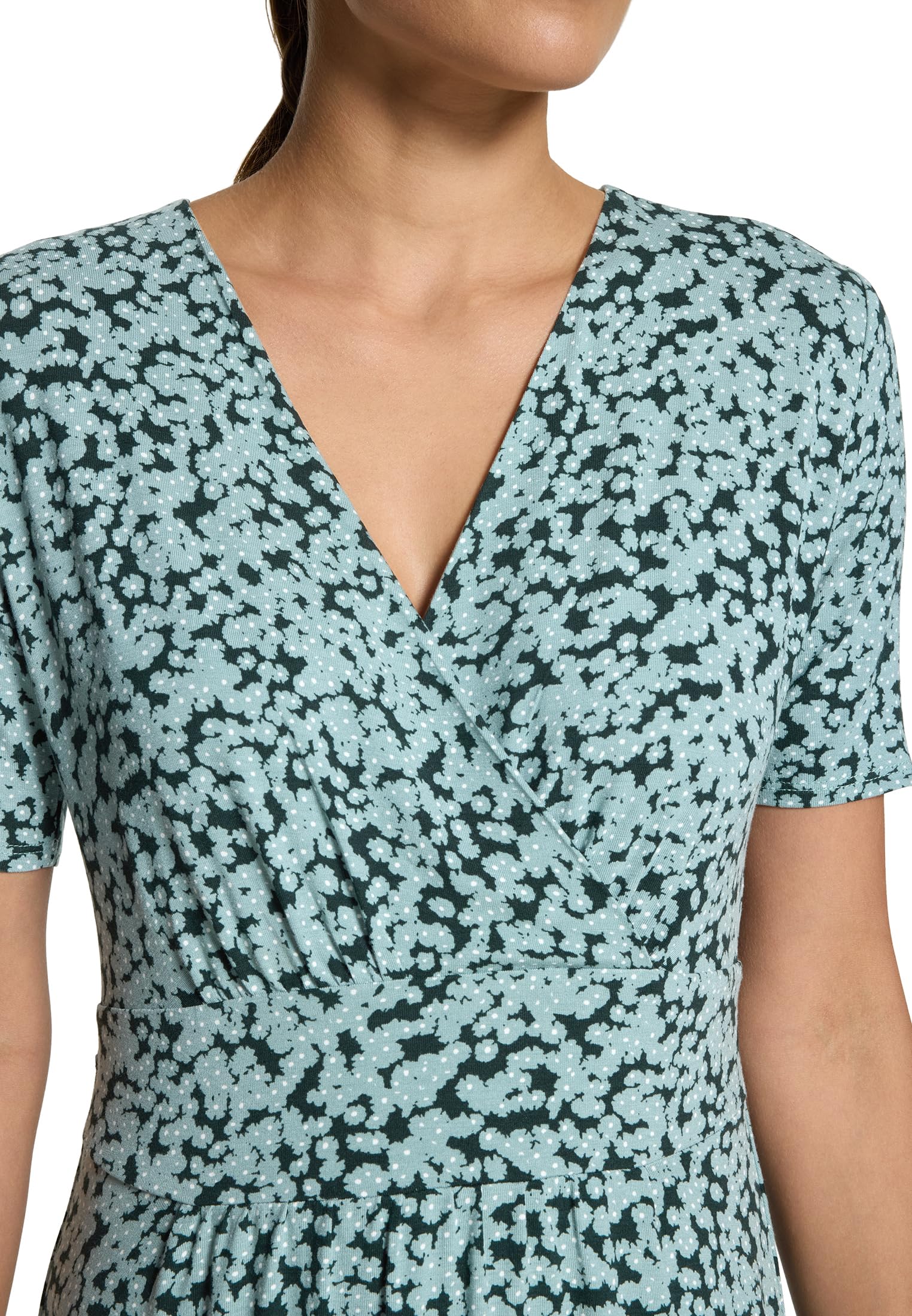 zero Jerseykleid Print Midi-Kleid Größe 40 V-Ausschnitt