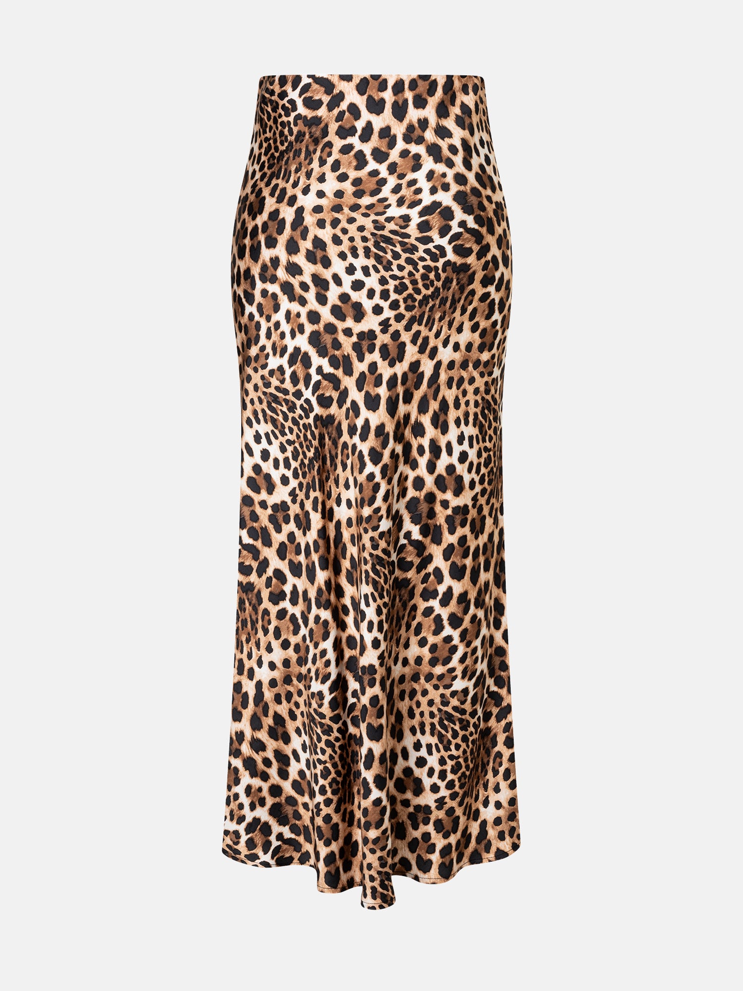Lieblingsstück JunaL Rock Viskose brownie Satin Leo
