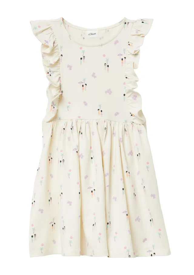 s.Oliver RED LABEL Kleid Volant Gr.128 Print