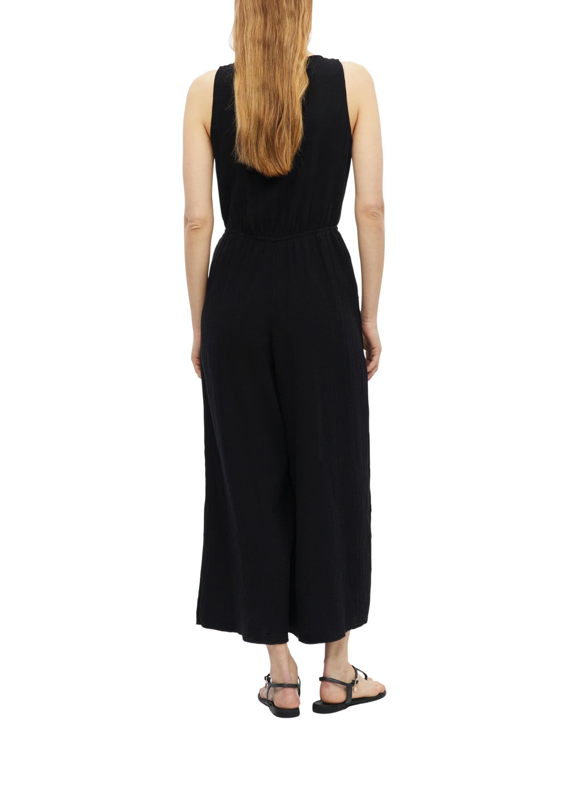 s.Oliver RED LABEL Overall Musselin schwarz 1-teilig