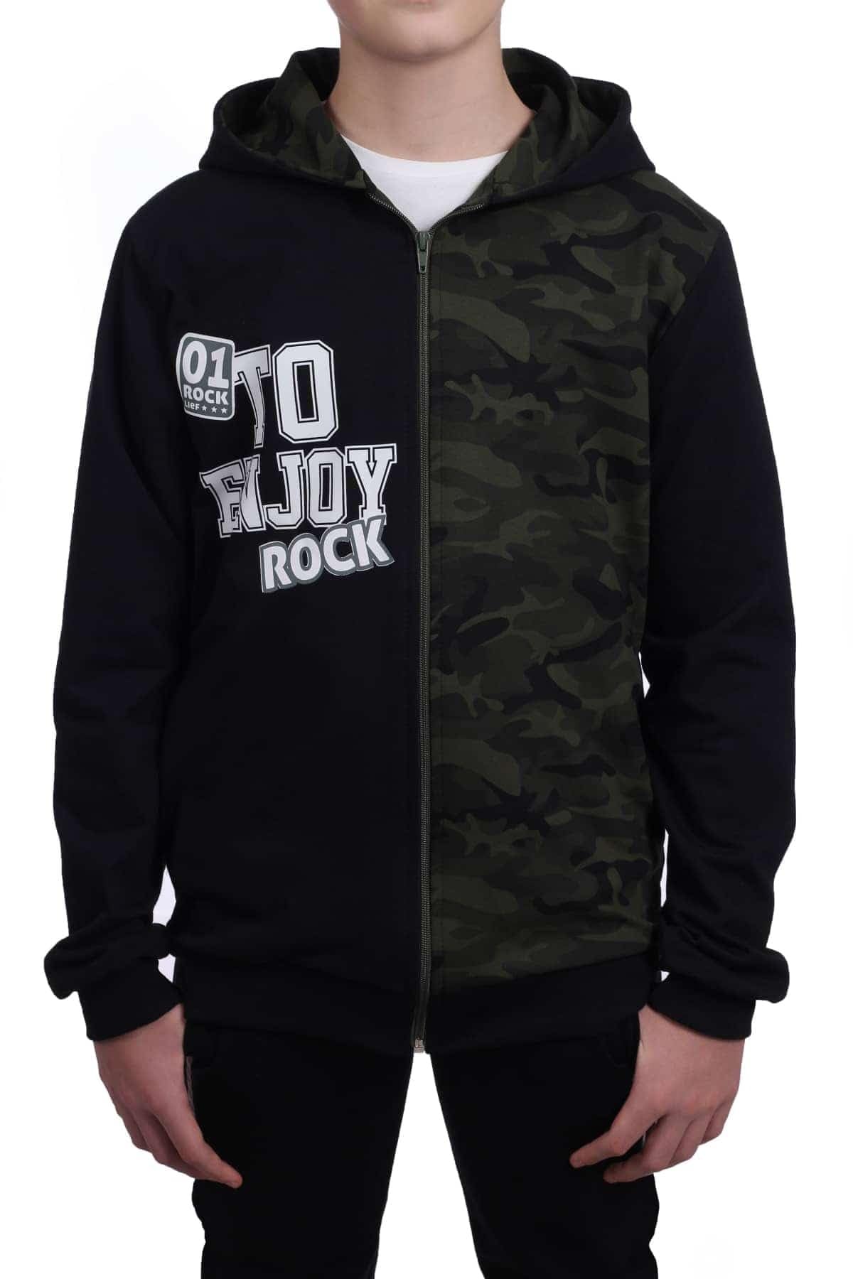 BEZLIT Sweatjacke Kapuze Jungen Camouflage Reiverschluss