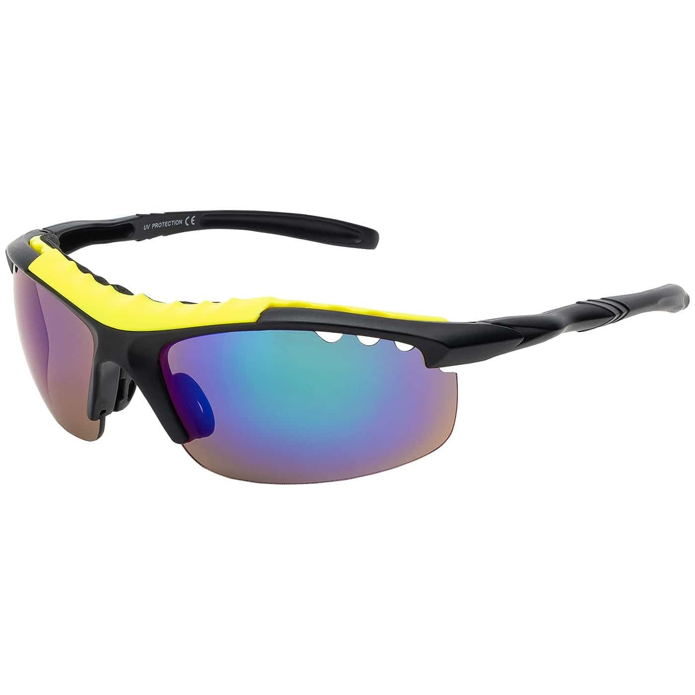 BEZLIT Sport Sonnenbrille Blau verspiegelt UV400