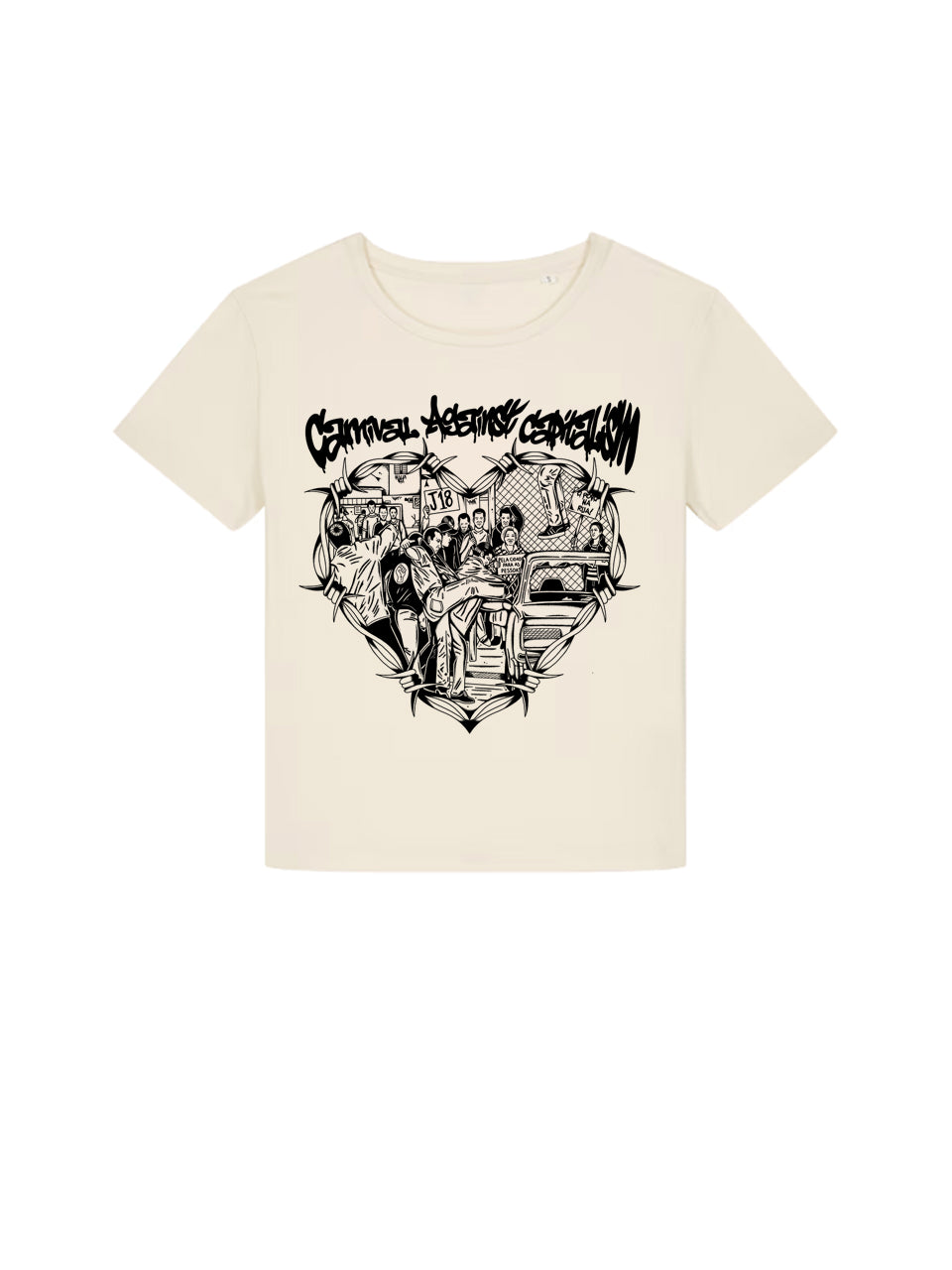 dna merch Working Class History Karneval Gegen Kapitalismus Damen T-Shirt Butter