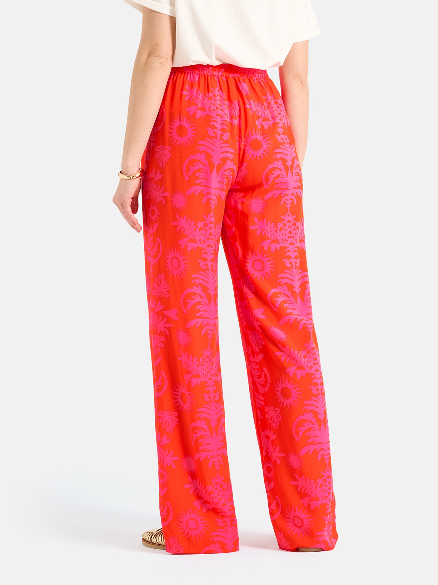 Lieblingsstück Wide Leg Hose tomato red aus Viskose