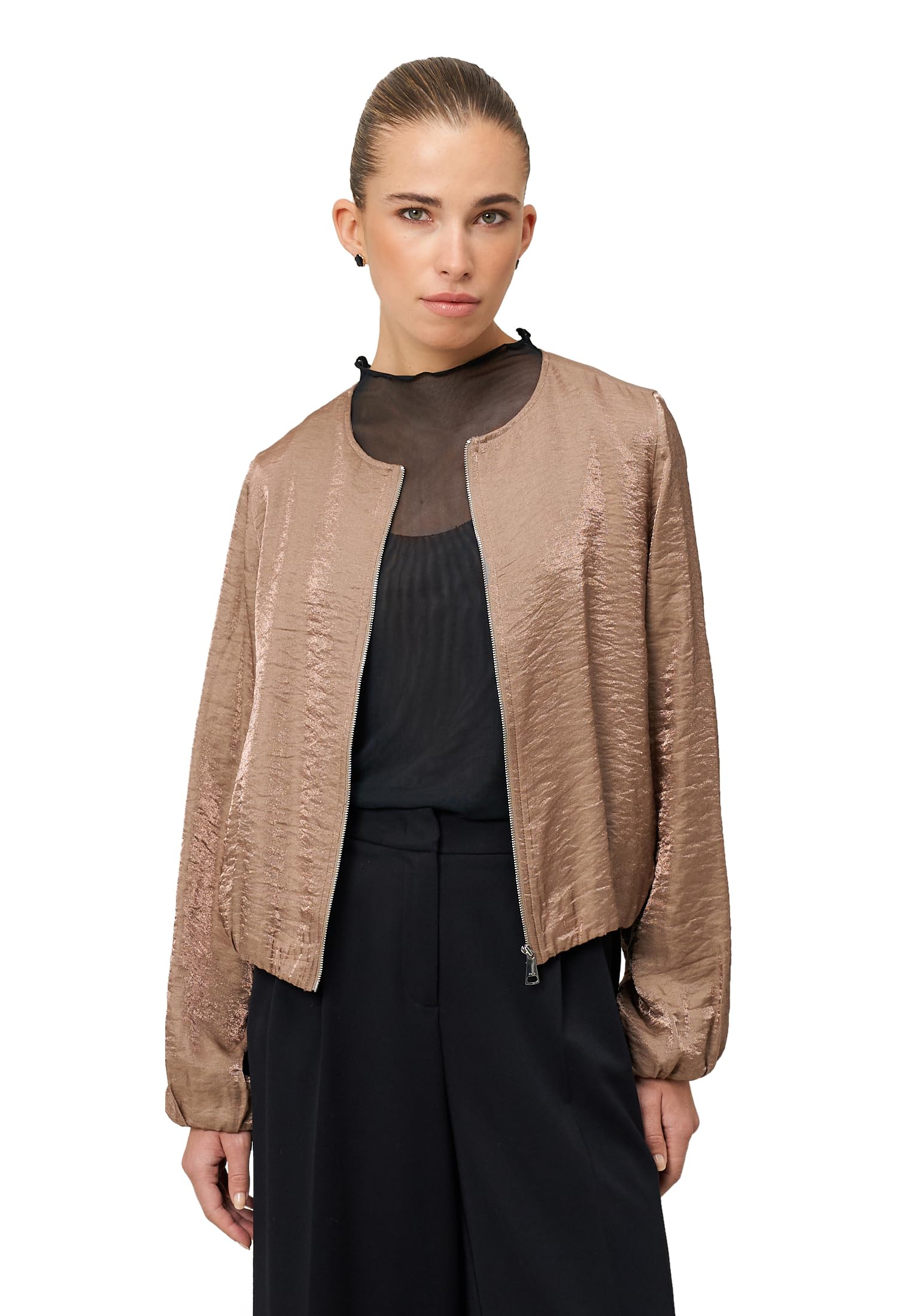 zero Jacke Knittereffekt Gr.40 Mountain Trail modern