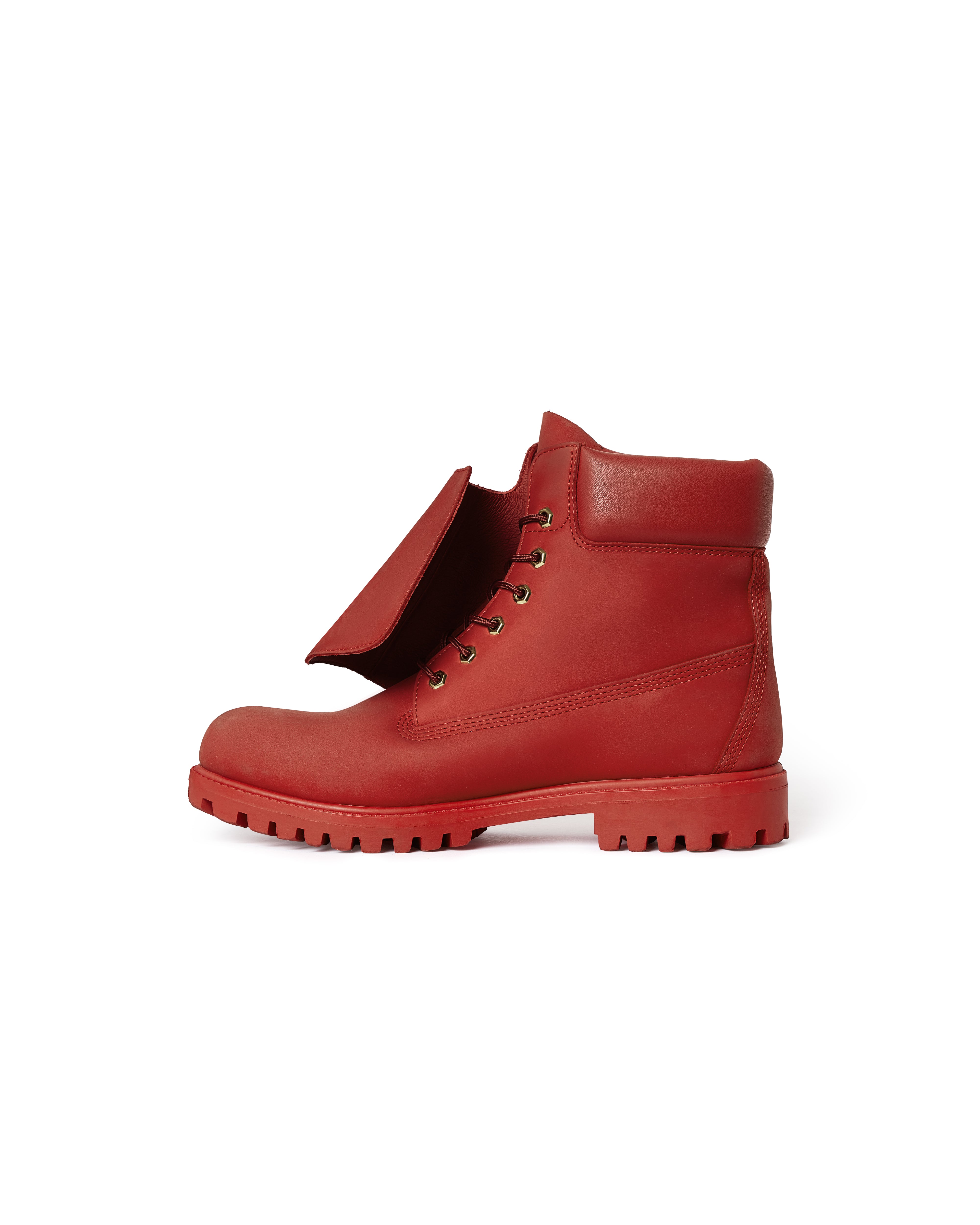Mowalola Reign Boot Red Rum Stiefel Nubuk rot