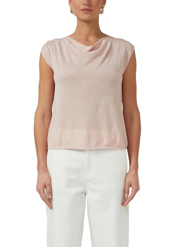 s.Oliver Black Label Feinstrick-Pullunder Wasserfall Alltag
