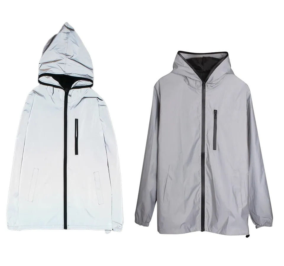 Singular Reflective Jacke Grau Gr.L winddicht unisex