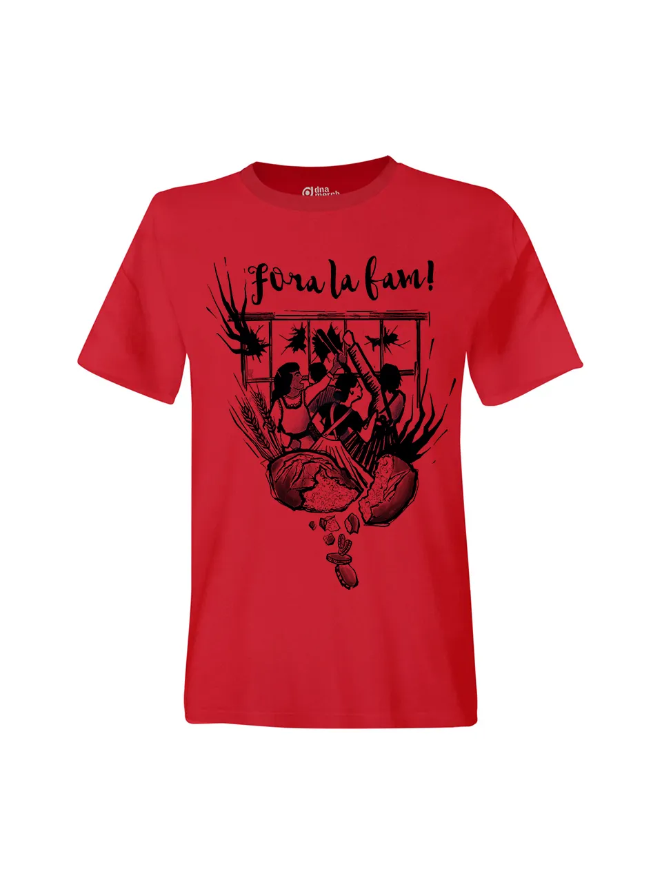 dna merch Fora La Fam Bread Riots 1789 T-Shirt Biobaumwolle