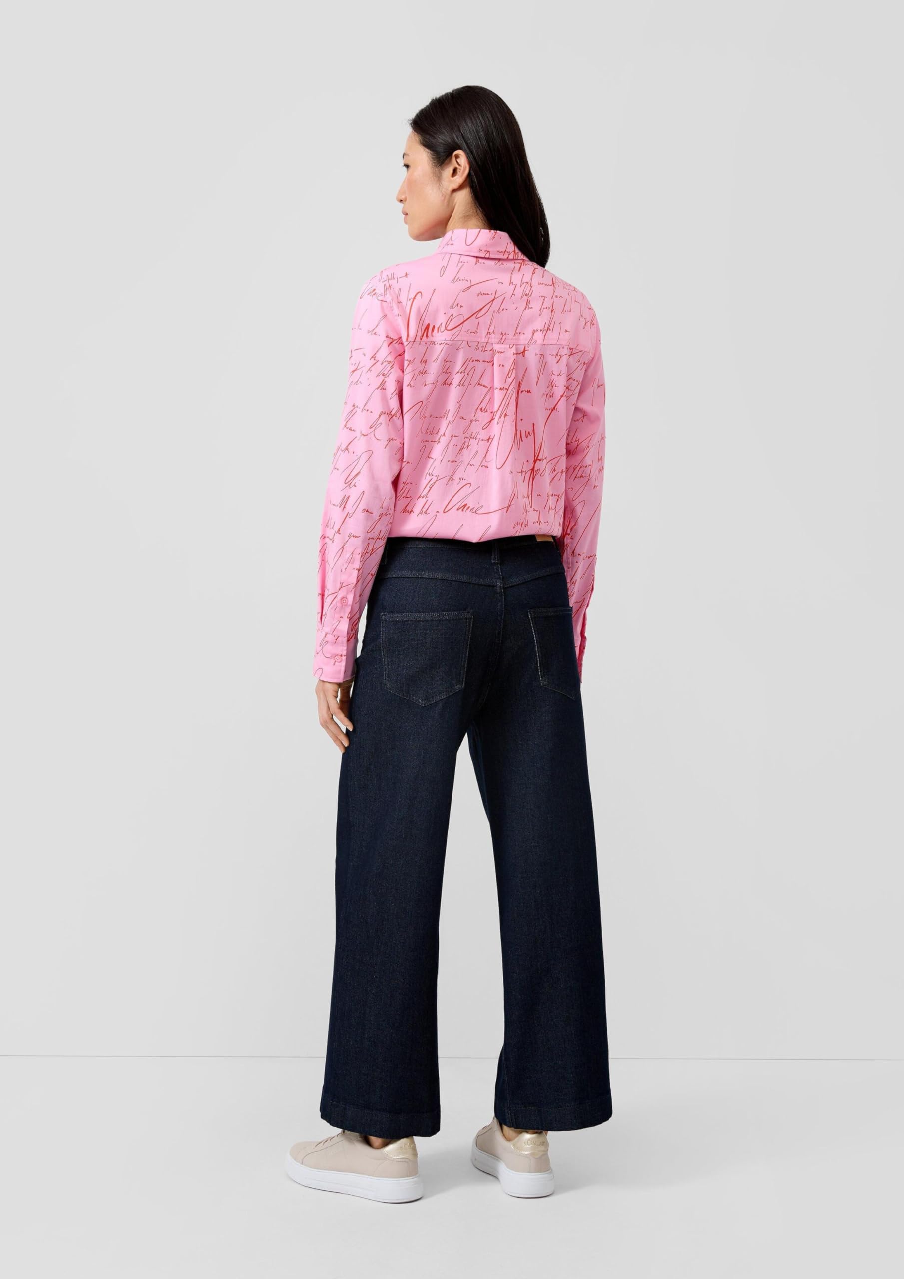 s.Oliver Junior Suri Cropped-Jeans Regular Fit High Rise Wide Leg Navy 40