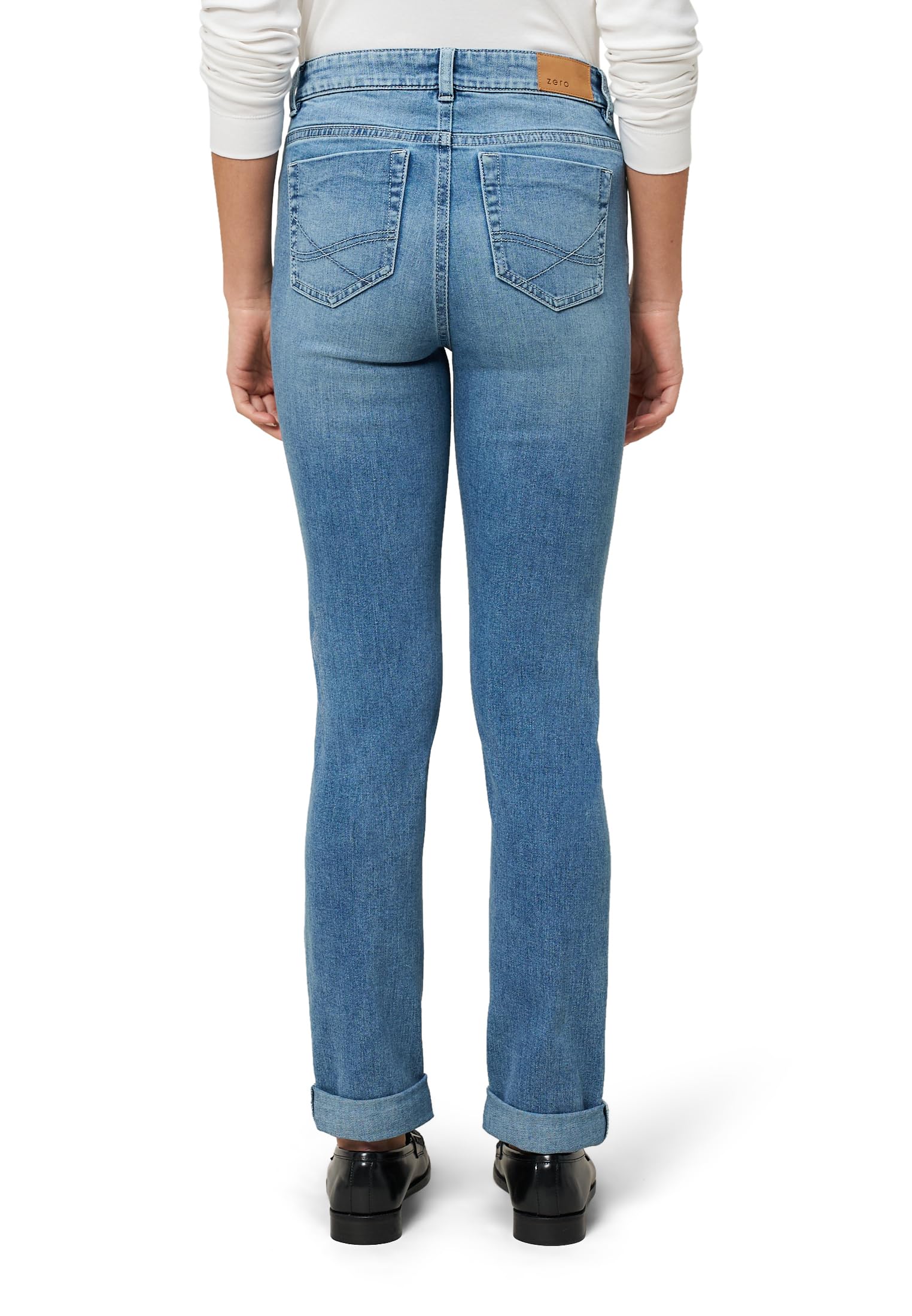 zero Jeans Orlando Damen Blue Denim 40 schmales Bein