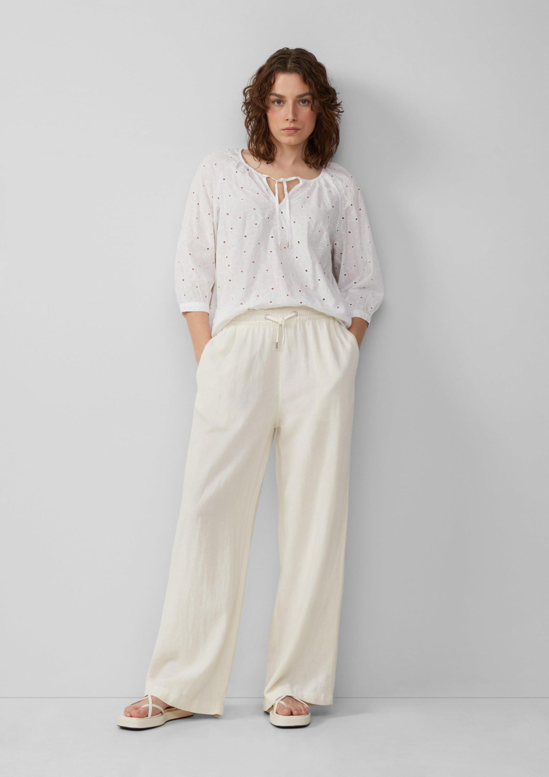 s.Oliver QS 2162961 Leinenhose lang 40W/32L atmungsaktiv