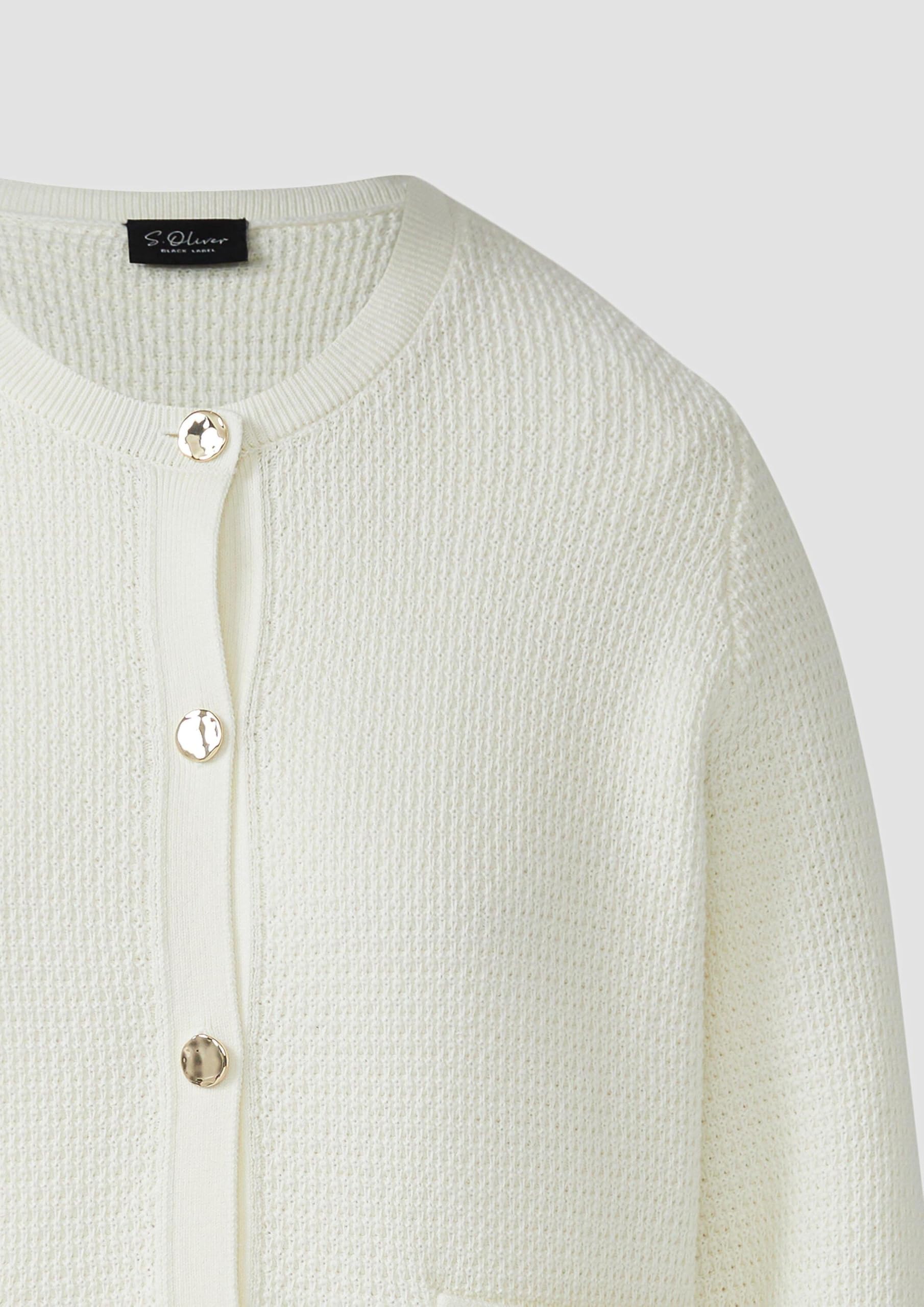s.Oliver Junior 2165950 Cardigan weiß Gr.42 Knopfleiste