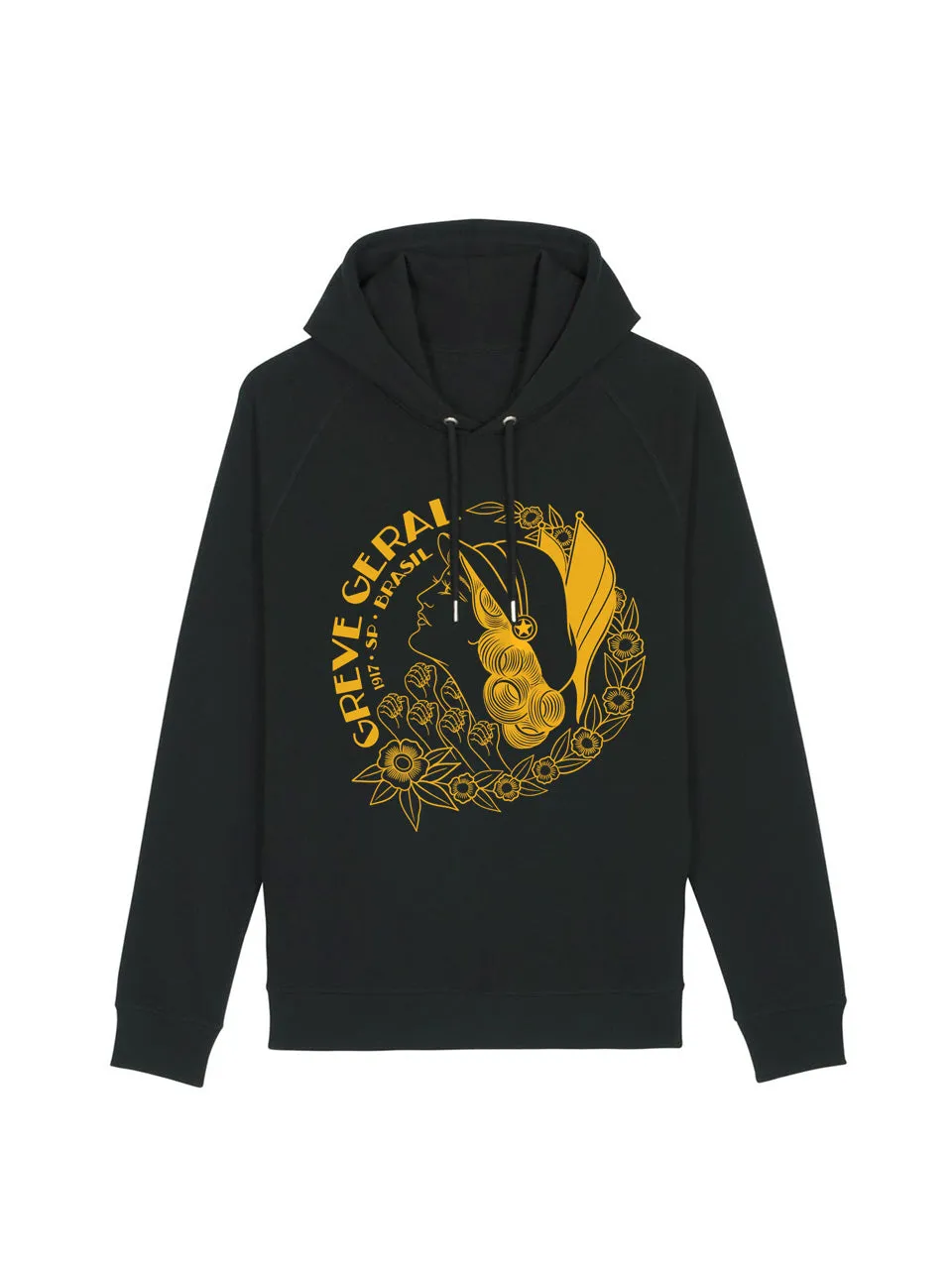 dna merch Greve Geral SP 1917 Hoodie Biobaumwolle Kapuze