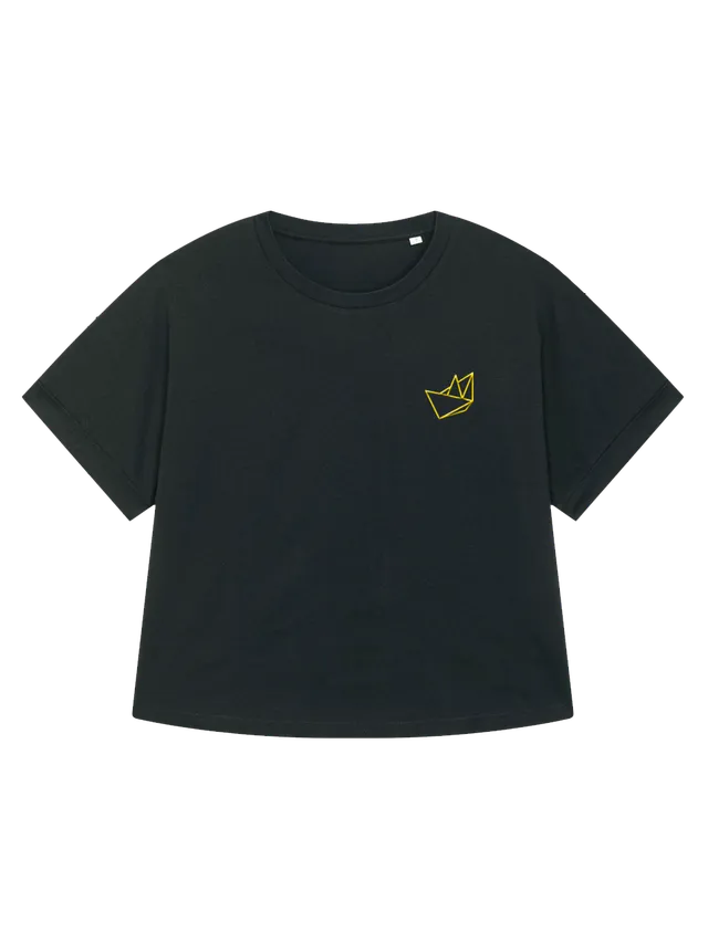 dna merch United4Rescue BOOT T-Shirt Damen oversized bestickt
