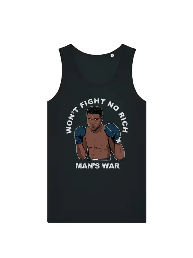 dna merch Krieg der Reichen Tanktop Muhammad Ali schwarz