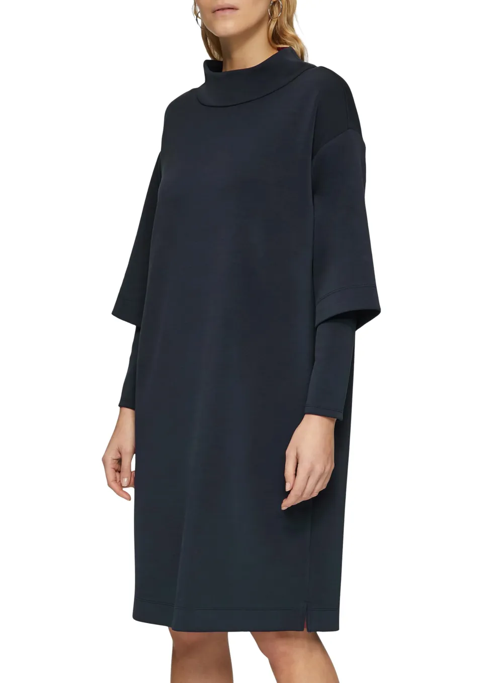 s.Oliver Junior Scuba-Kleid Layer Stehkragen Schwarz